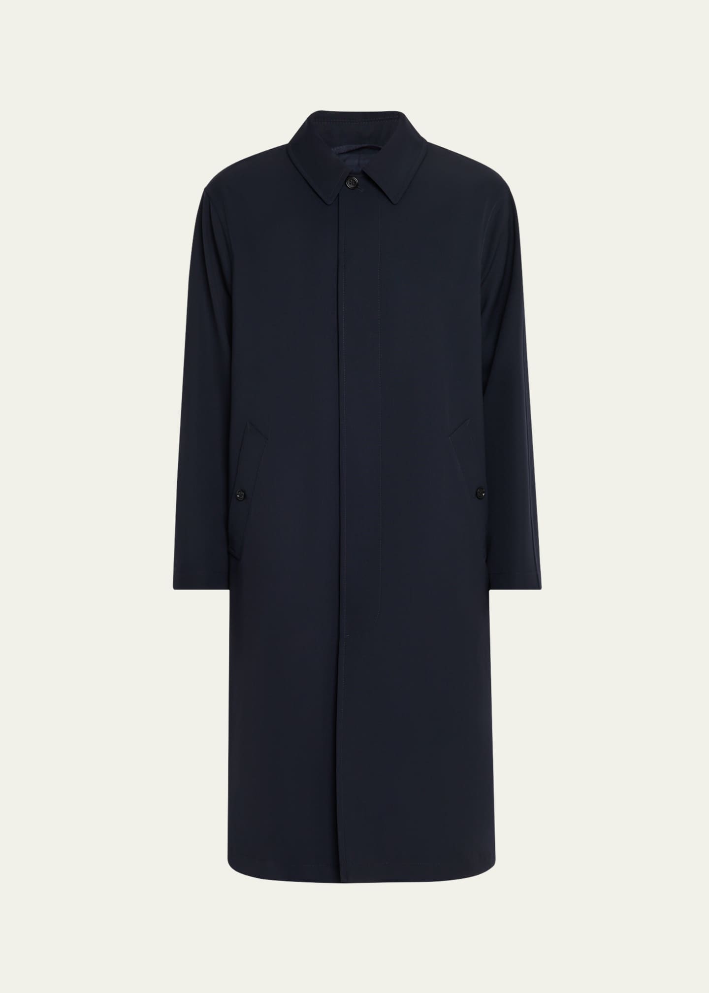 Ralph Lauren Purple Label Men's Technical Wool Overcoat Image 1 of 5