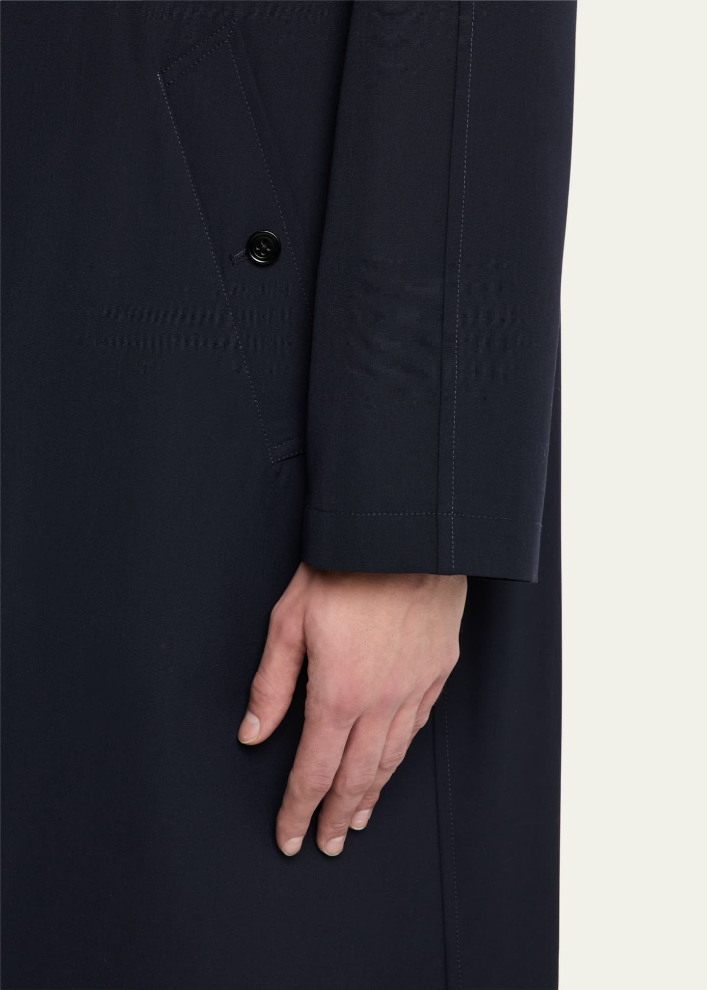 Ralph Lauren Purple Label Men's Technical Wool Overcoat Image 5 of 5