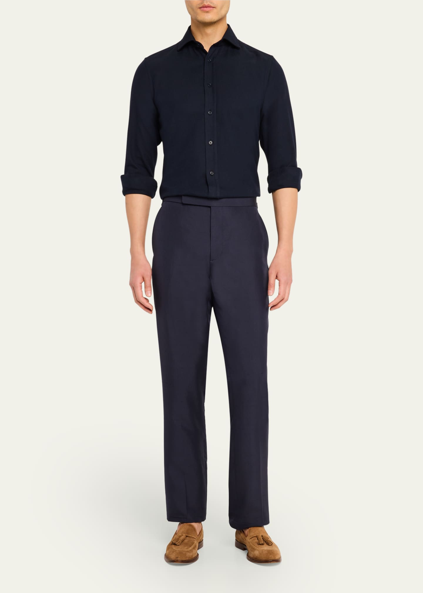 Ralph Lauren Purple Label Men's Aston Textured Sport Shirt Image 2 of 5