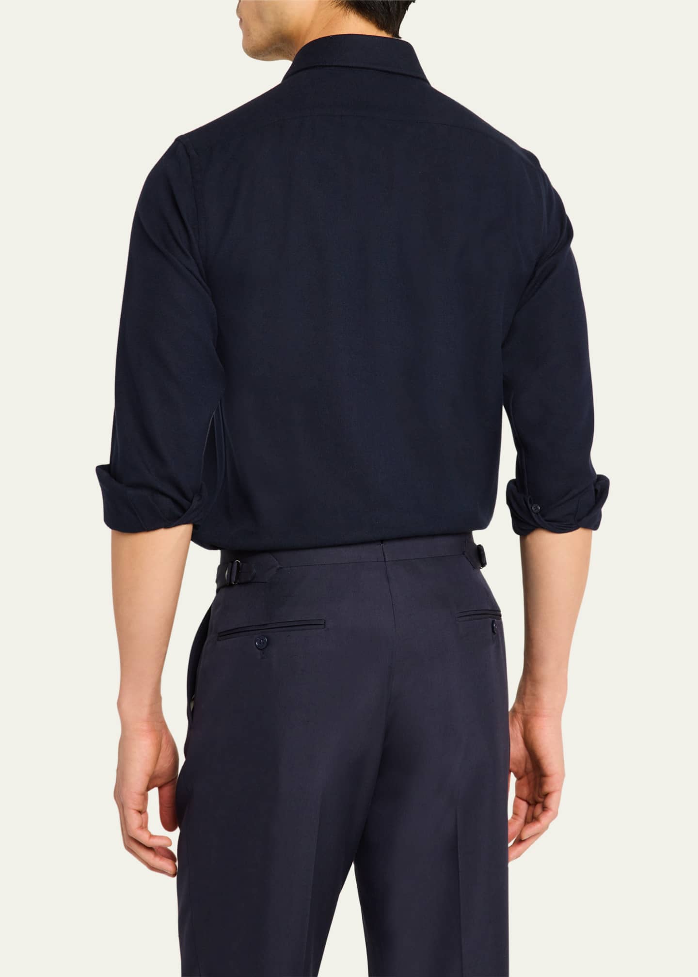 Ralph Lauren Purple Label Men's Aston Textured Sport Shirt Image 3 of 5