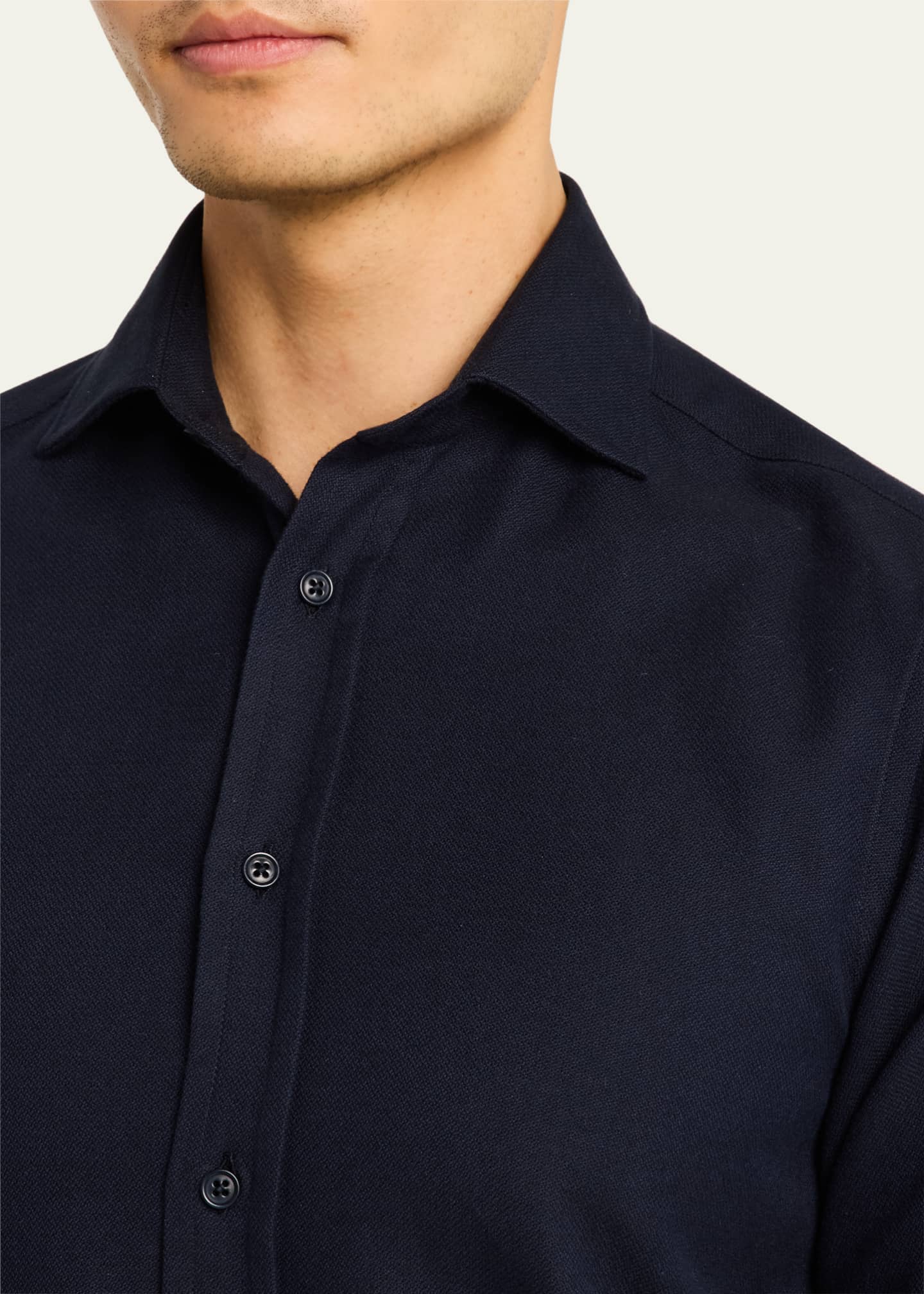Ralph Lauren Purple Label Men's Aston Textured Sport Shirt Image 5 of 5