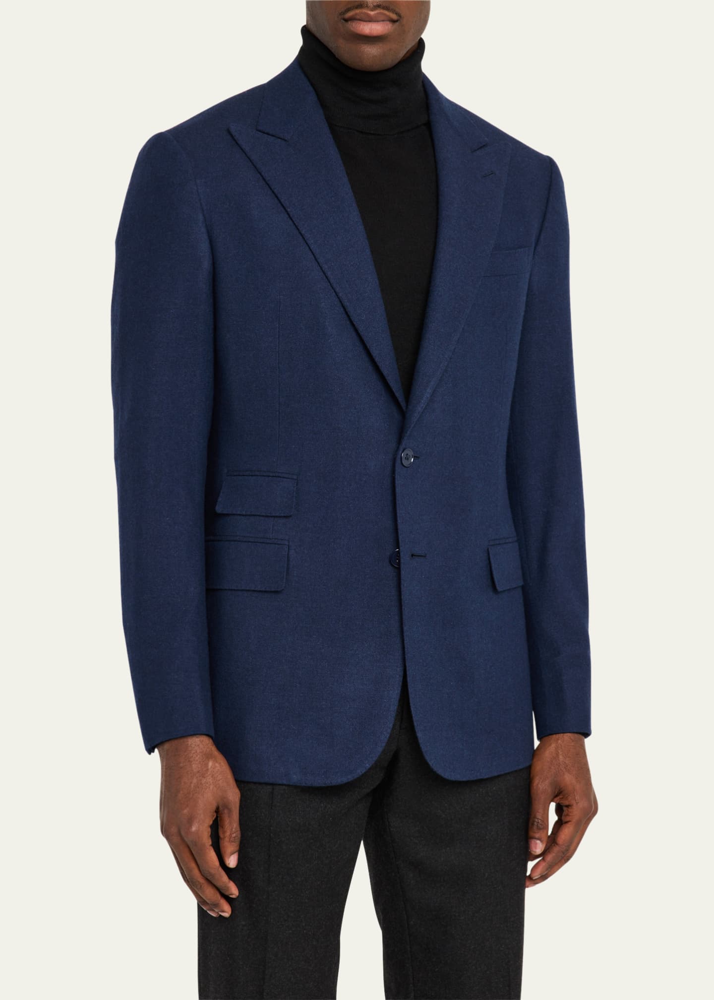 Ralph Lauren Purple Label Men's Kent Herringbone Sport Coat Image 4 of 7
