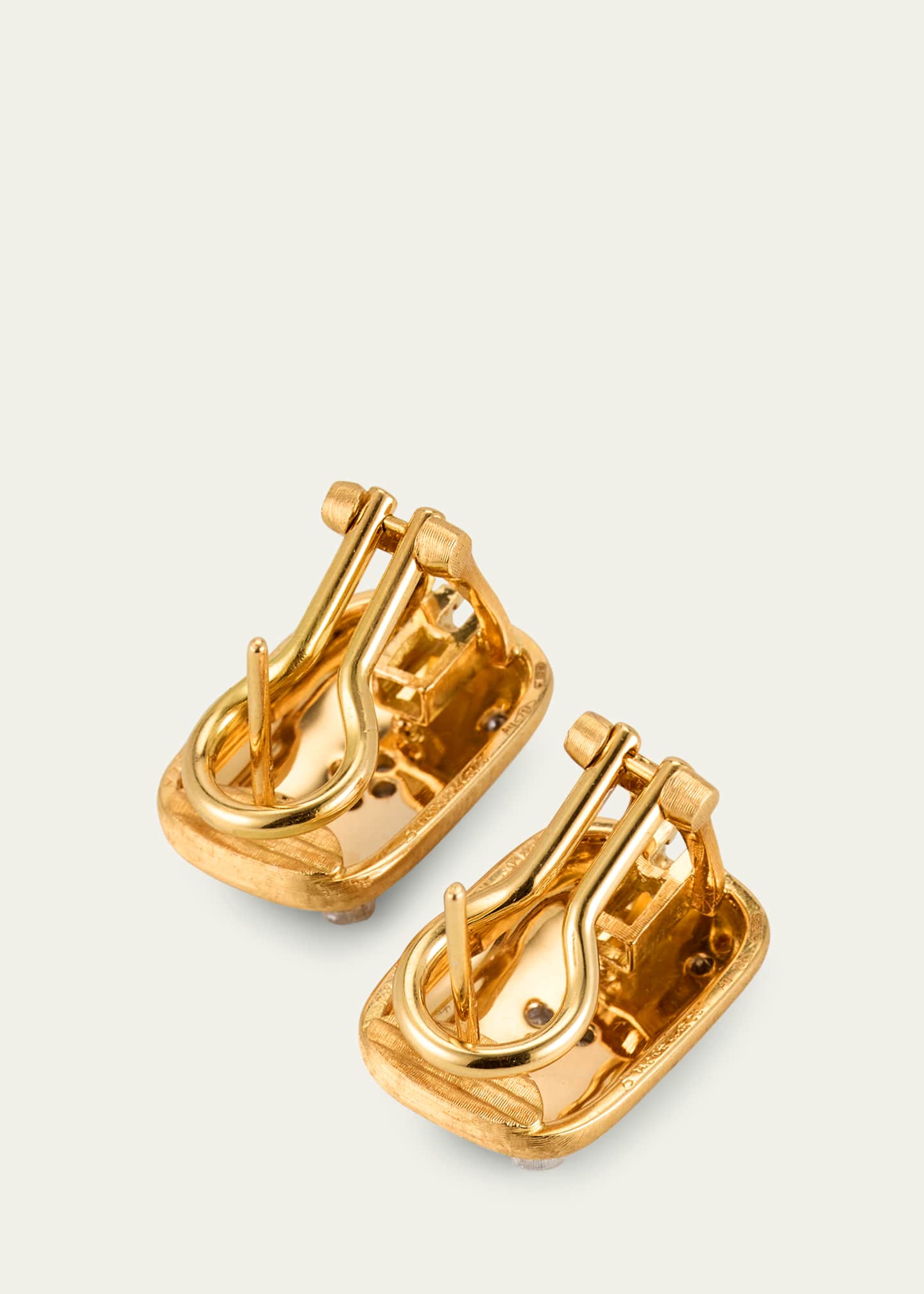 Buccellati Macri AB Convertible Drop Earrings in 18K Gold with Diamonds Image 4 of 4