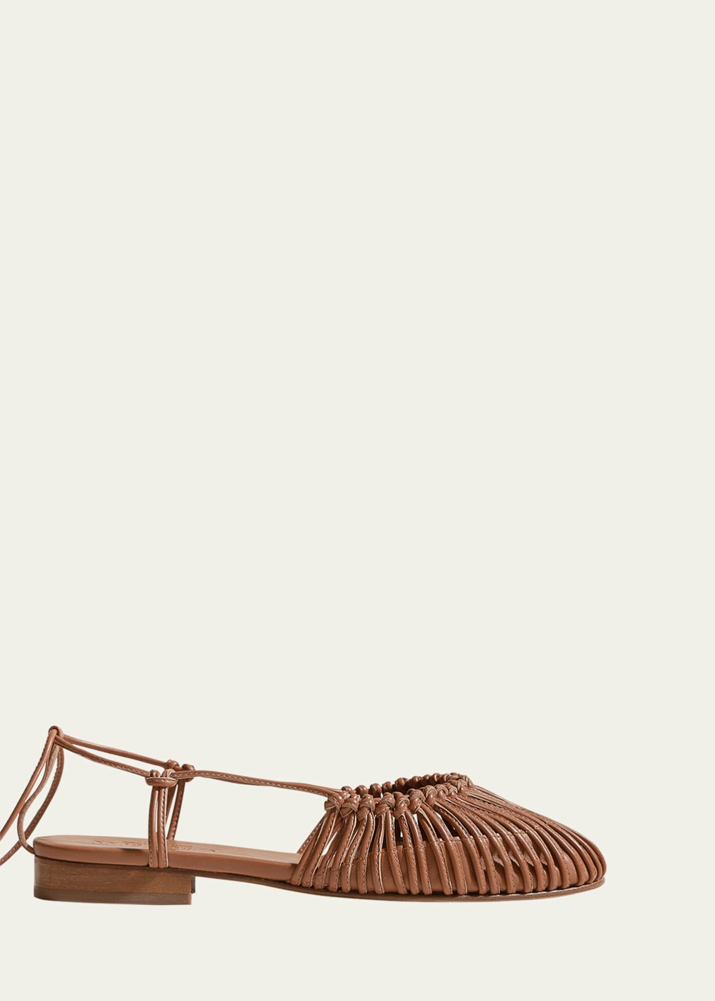 HEREU Mantera Knotted Leather Sandals