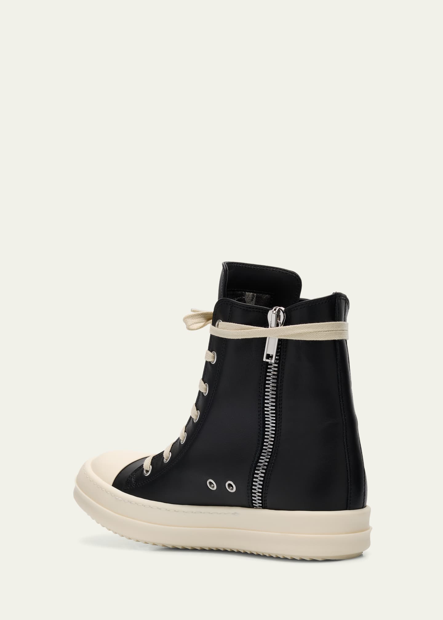 Rick Owens Scarpe High-Top Leather Sneakers - Bergdorf Goodman