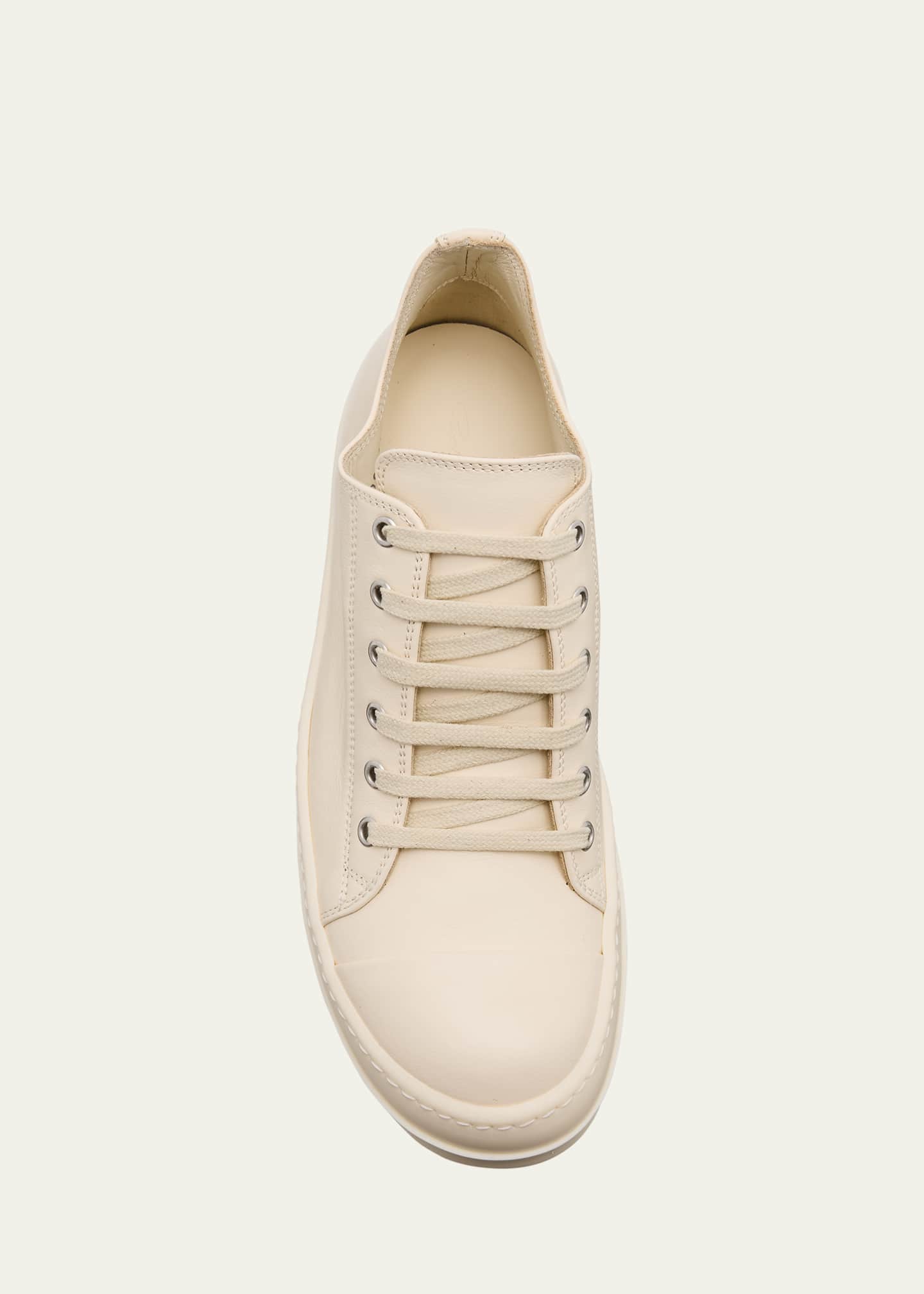 Rick Owens Scarpe Leather Low-Top Sneakers Image 6 of 6