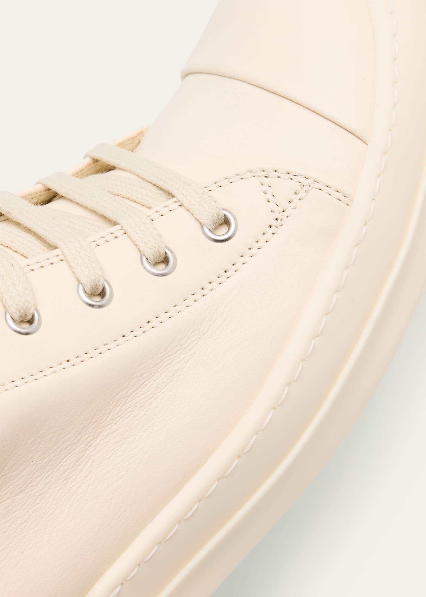Rick Owens Scarpe Leather Low-Top Sneakers Image 5 of 6