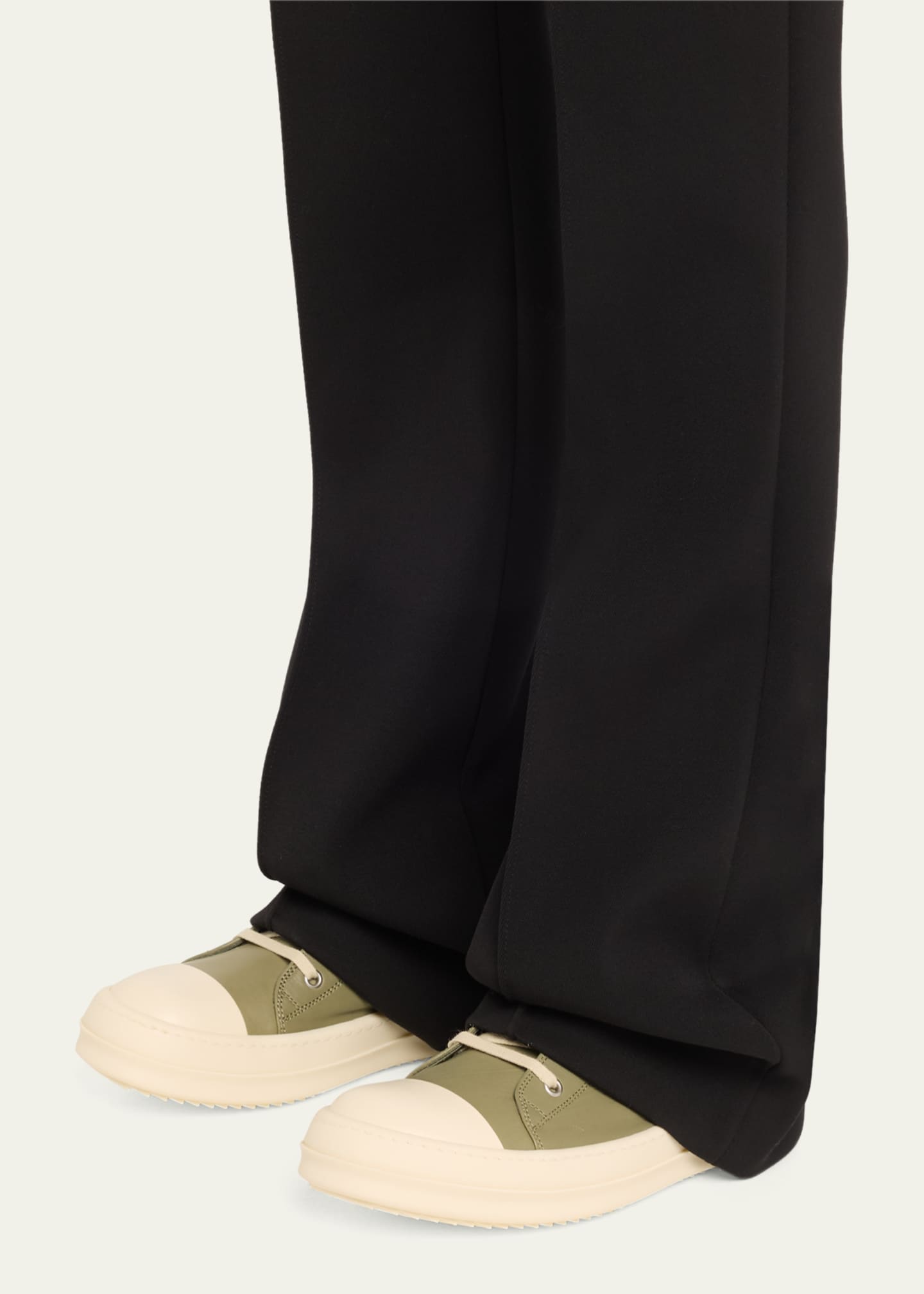 Rick Owens Scarpe Leather High-Top Sneakers Image 2 of 6