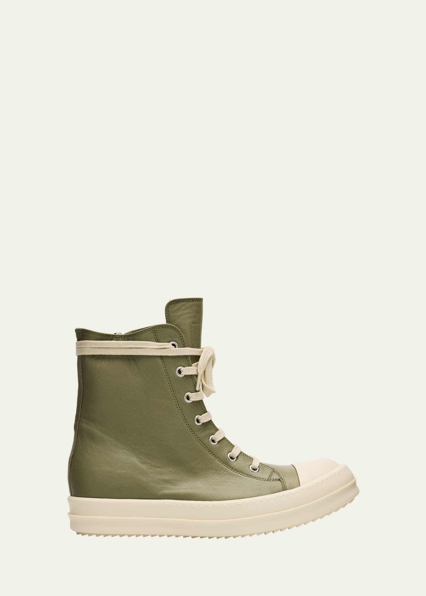 Rick Owens Scarpe Leather High-Top Sneakers Image 1 of 6