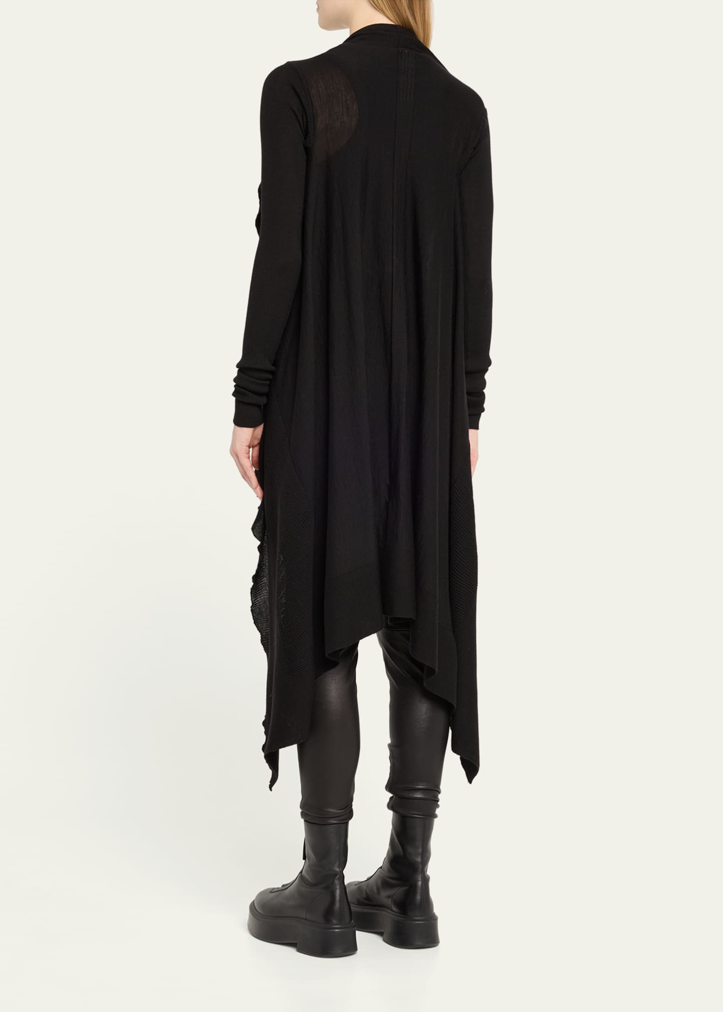 贅沢屋の Owens Rick Tied Bergdorf - Sweater Cardigan Wool Wrap Long トップス