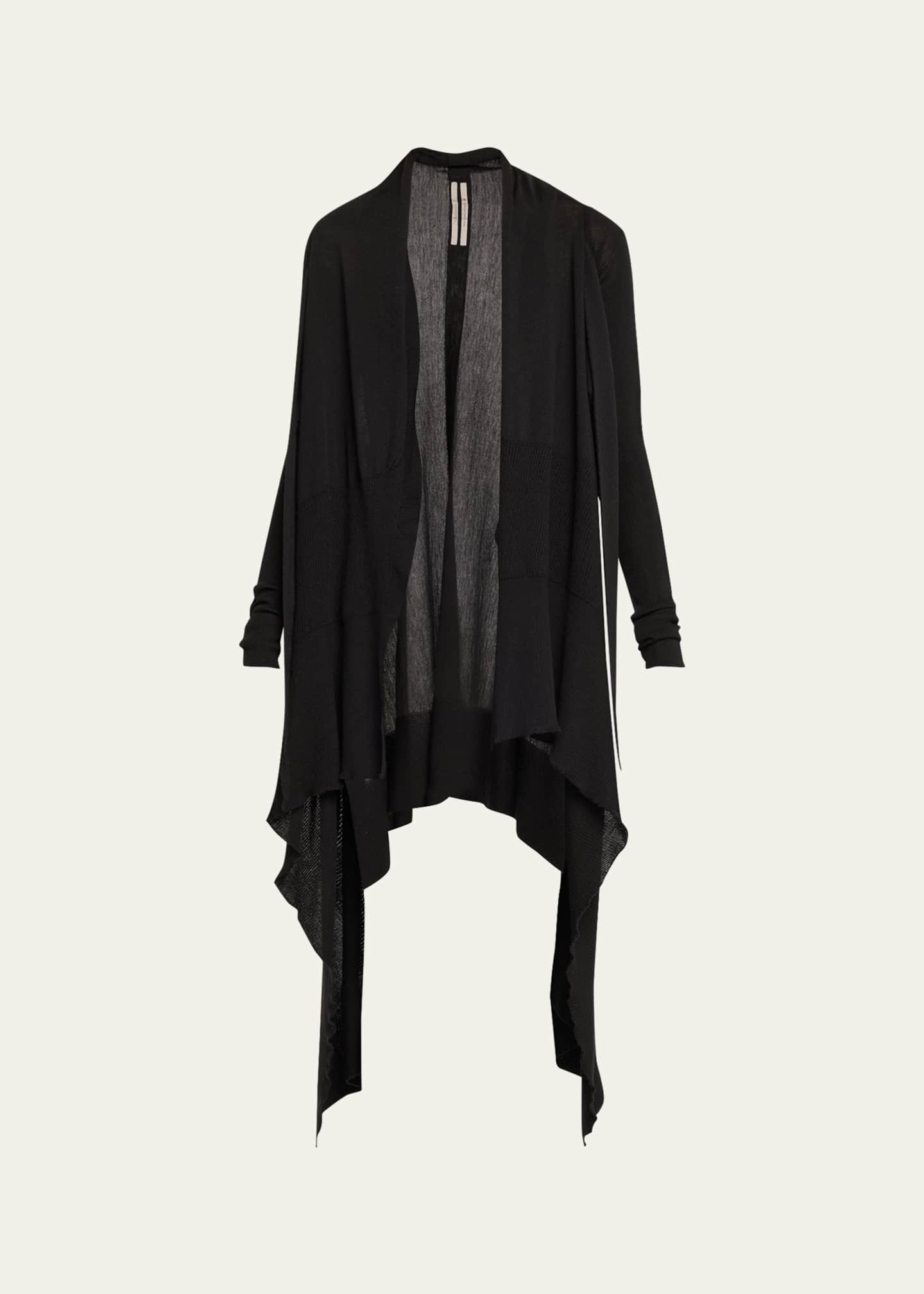 2024年冬【法人向けお歳暮】 Rick Owens Tied Long Wrap Wool Cardigan Sweater - Bergdorf トップス