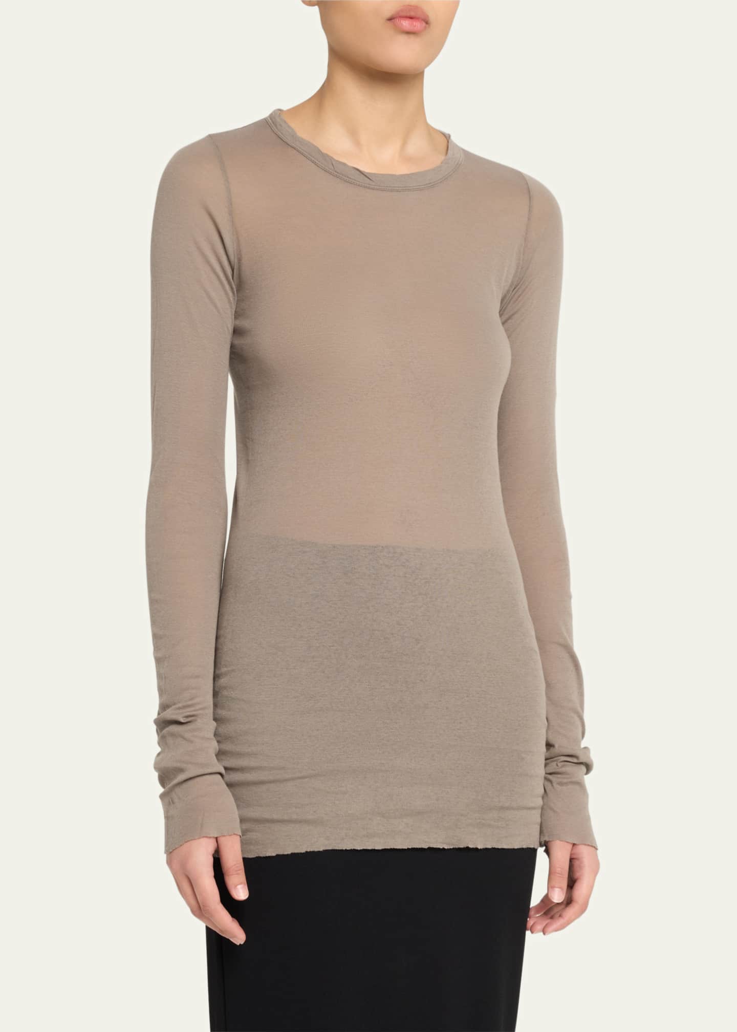Long Sleeve Mini Rib Top