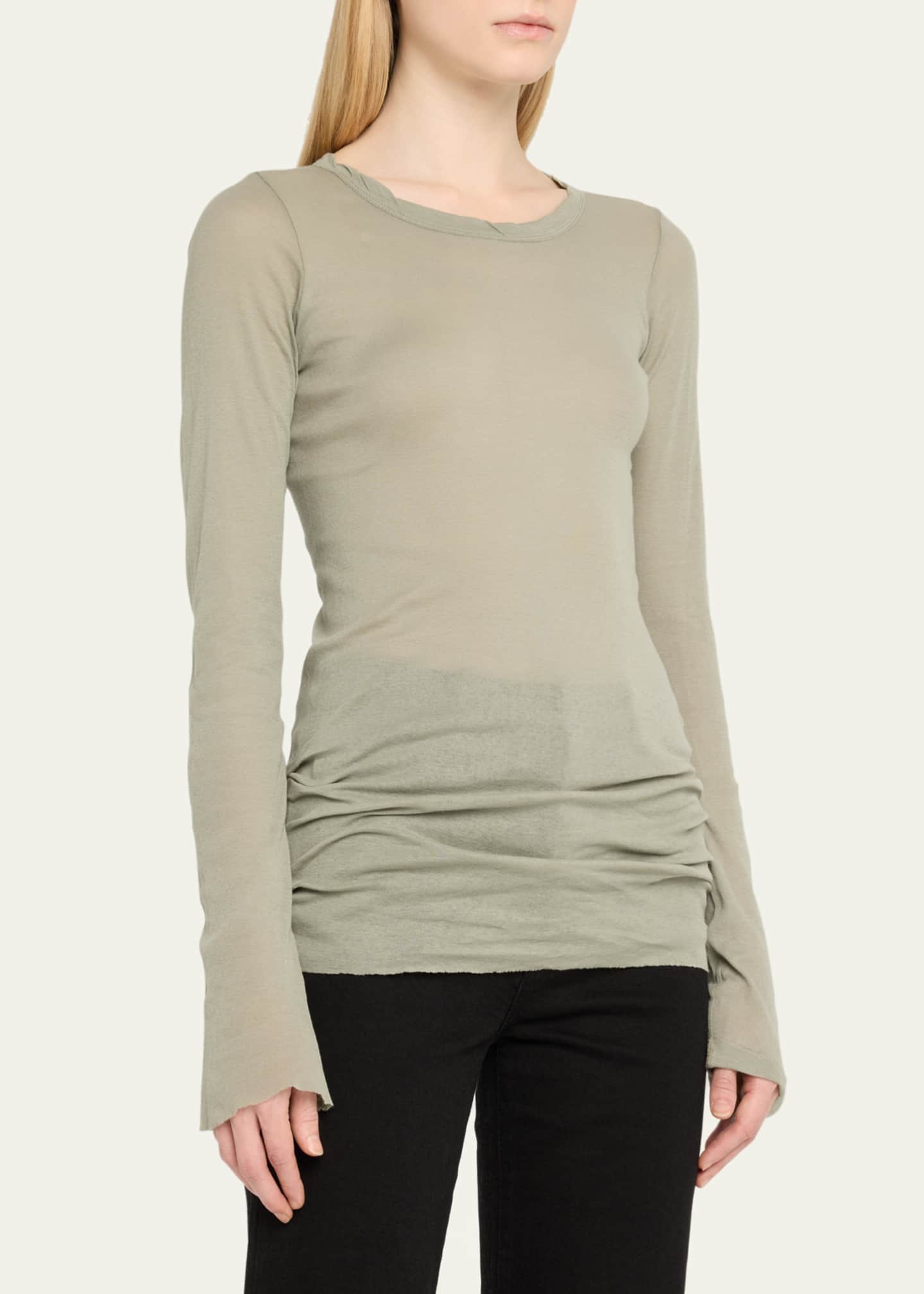 Rick Owens Long Sleeve Mini Rib Top Image 4 of 5