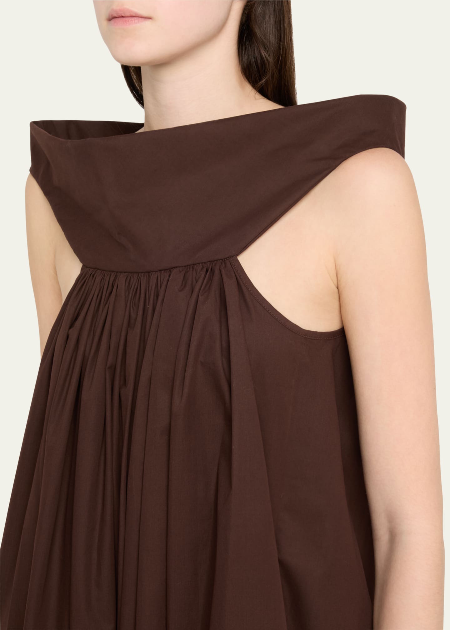 Rick Owens Chalice Cutout Gathered High-Low Gown Image 5 of 5