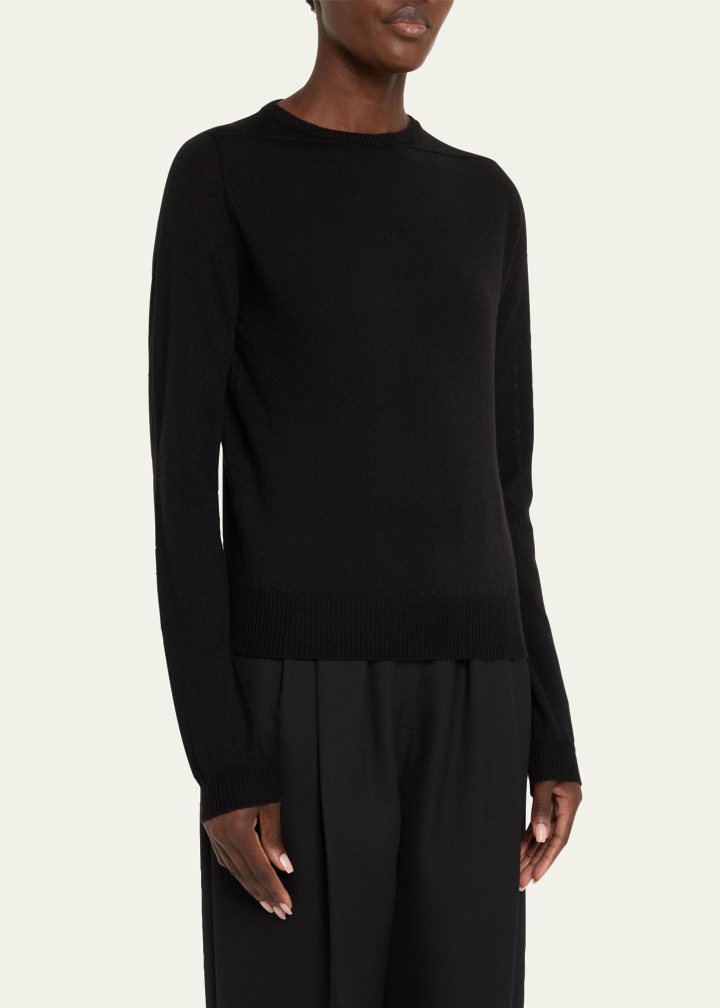 Rick Owens Biker Level Knit Wool Sweater - Bergdorf Goodman