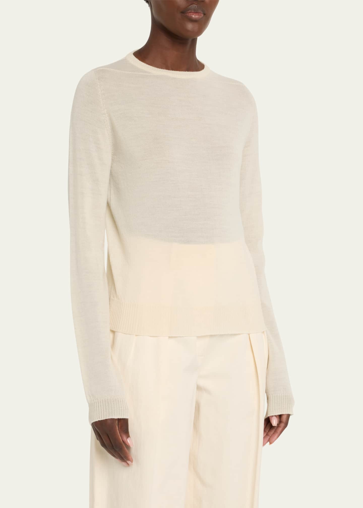 Rick Owens Biker Level Knit Wool Sweater Image 4 of 5