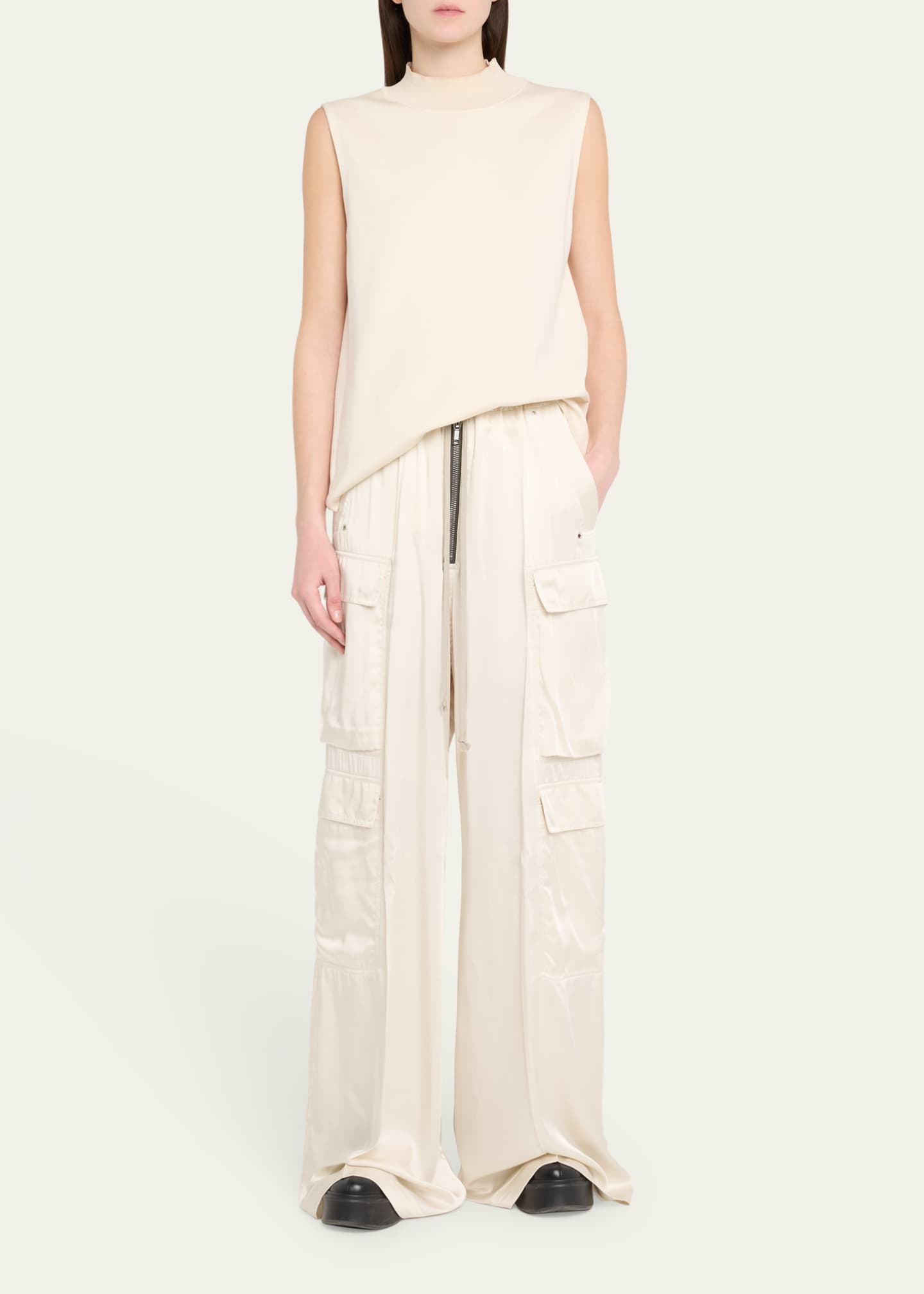 Rick Owens Bela Cargo Wide Leg Pants Image 2 of 5