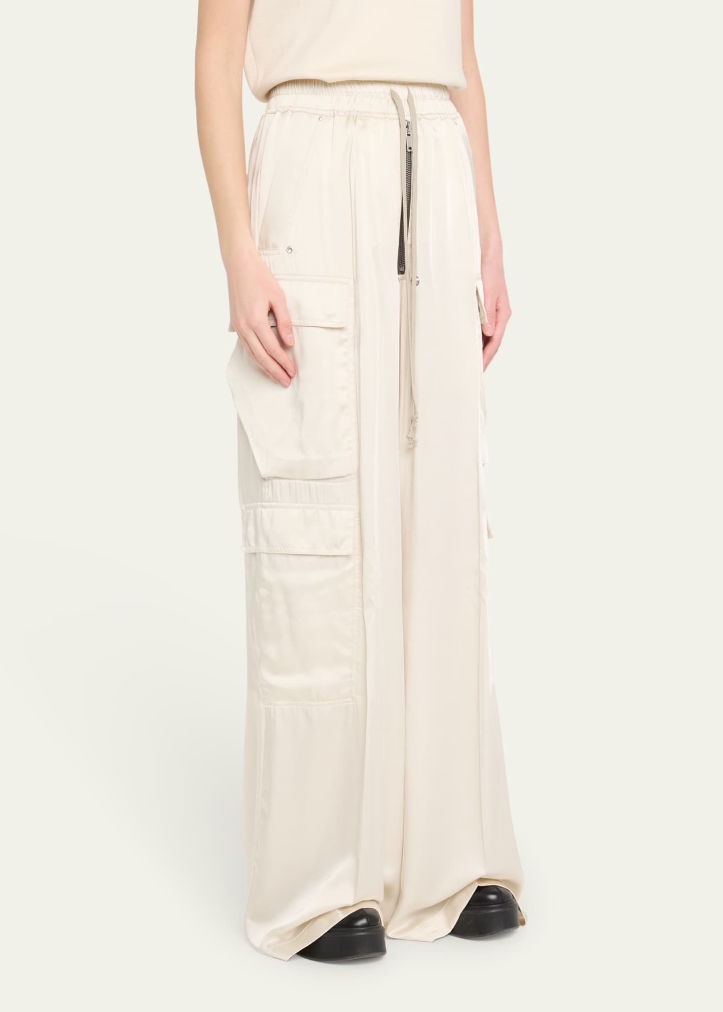 Rick Owens Bela Cargo Wide Leg Pants Image 4 of 5