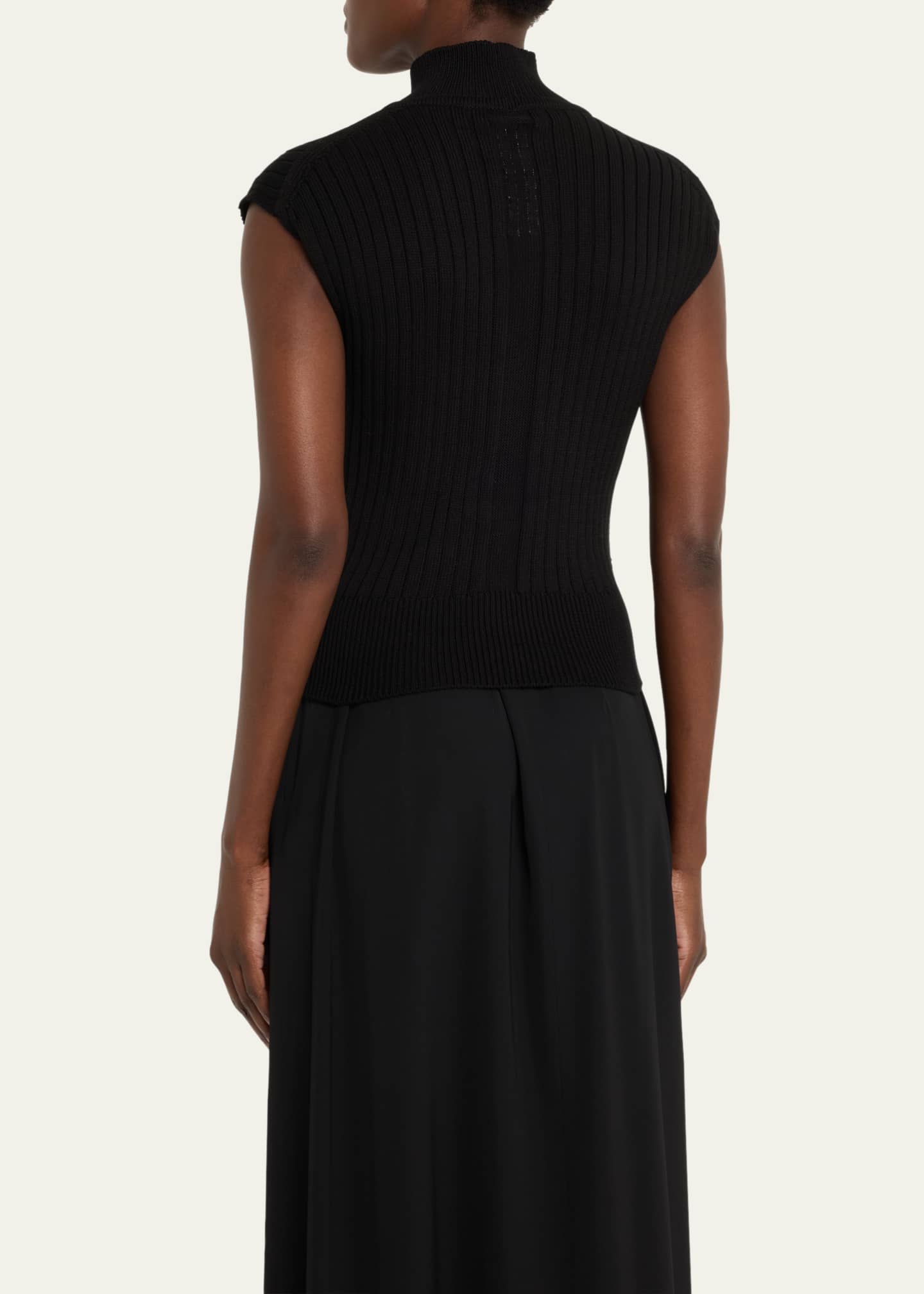 Rick Owens Turtleneck Contour Rib Top Image 3 of 5