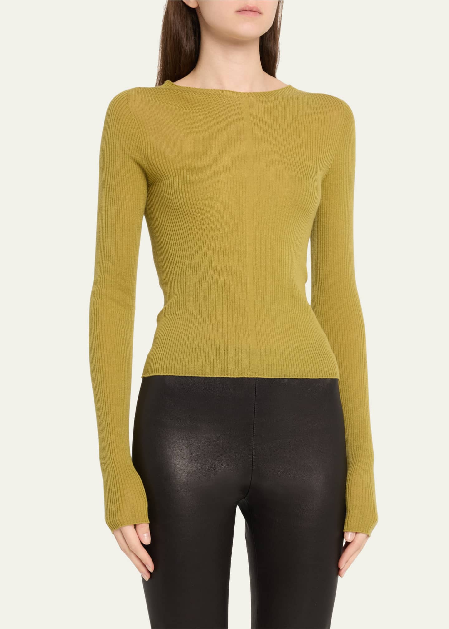 Rick Owens Ribbed Wool Top Image 4 of 5