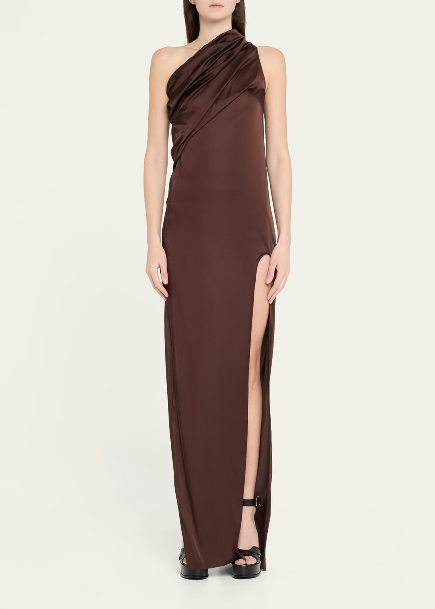 Rick Owens Athena One-Shoulder Arrowhead Dress Image 2 of 5