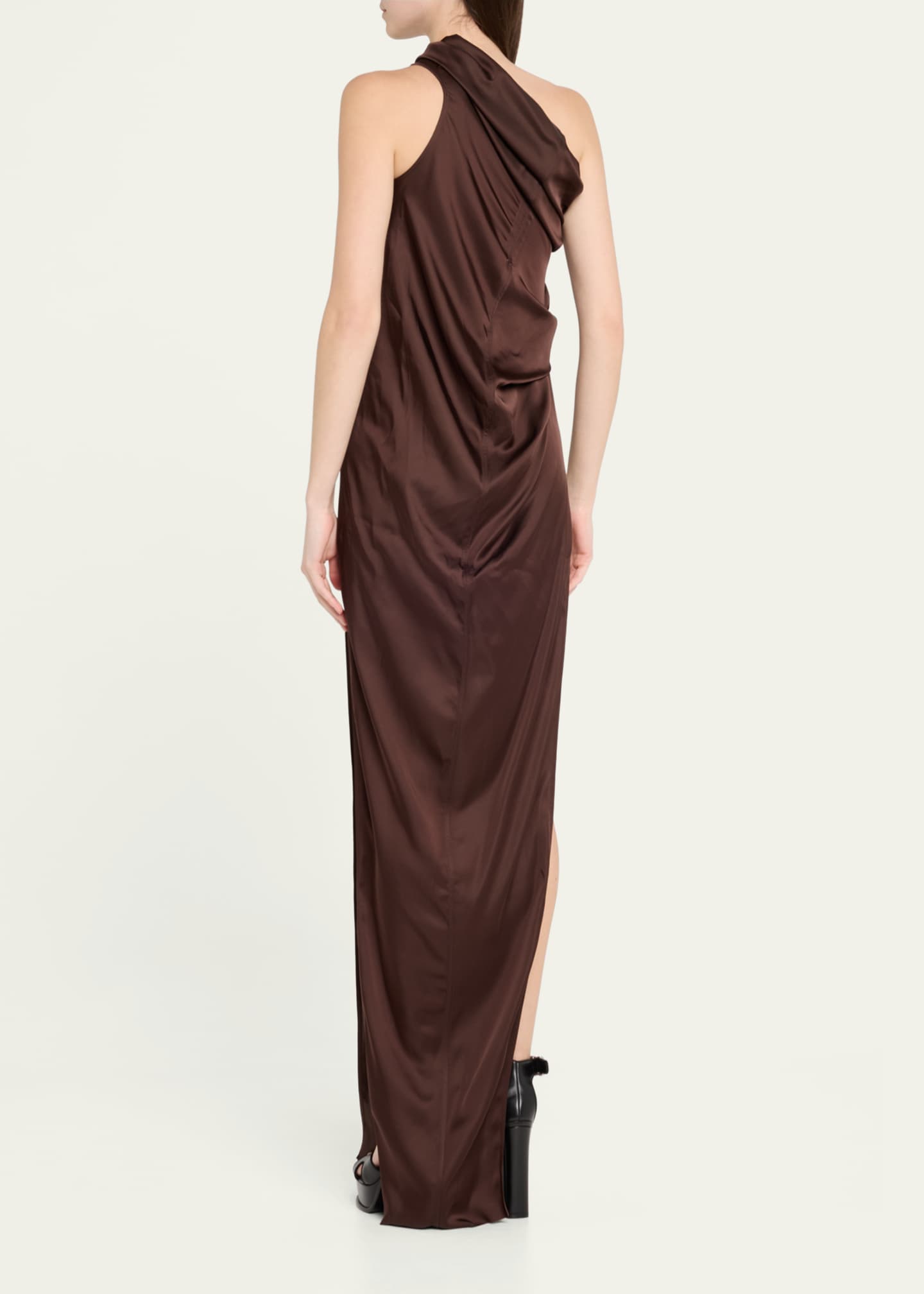 Rick Owens Athena One-Shoulder Arrowhead Dress Image 3 of 5