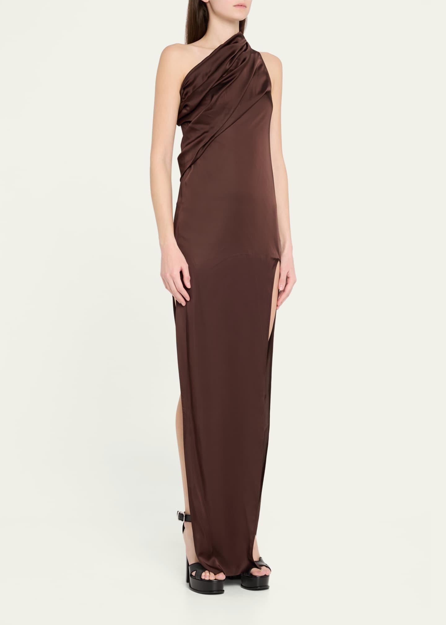 Rick Owens Athena One-Shoulder Arrowhead Dress Image 4 of 5