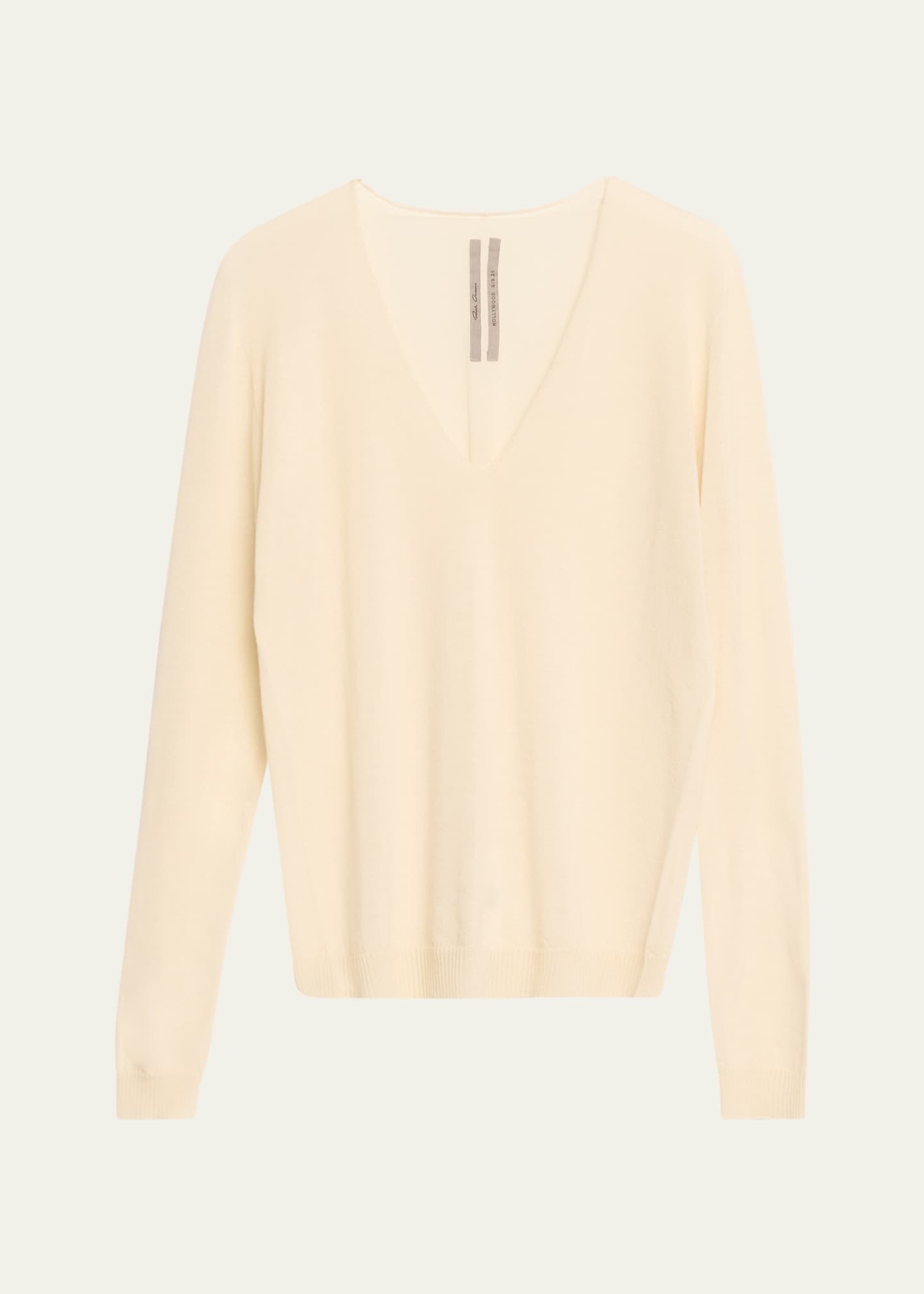 Rick Owens V-Neck Wool Sweater Image 1 of 5