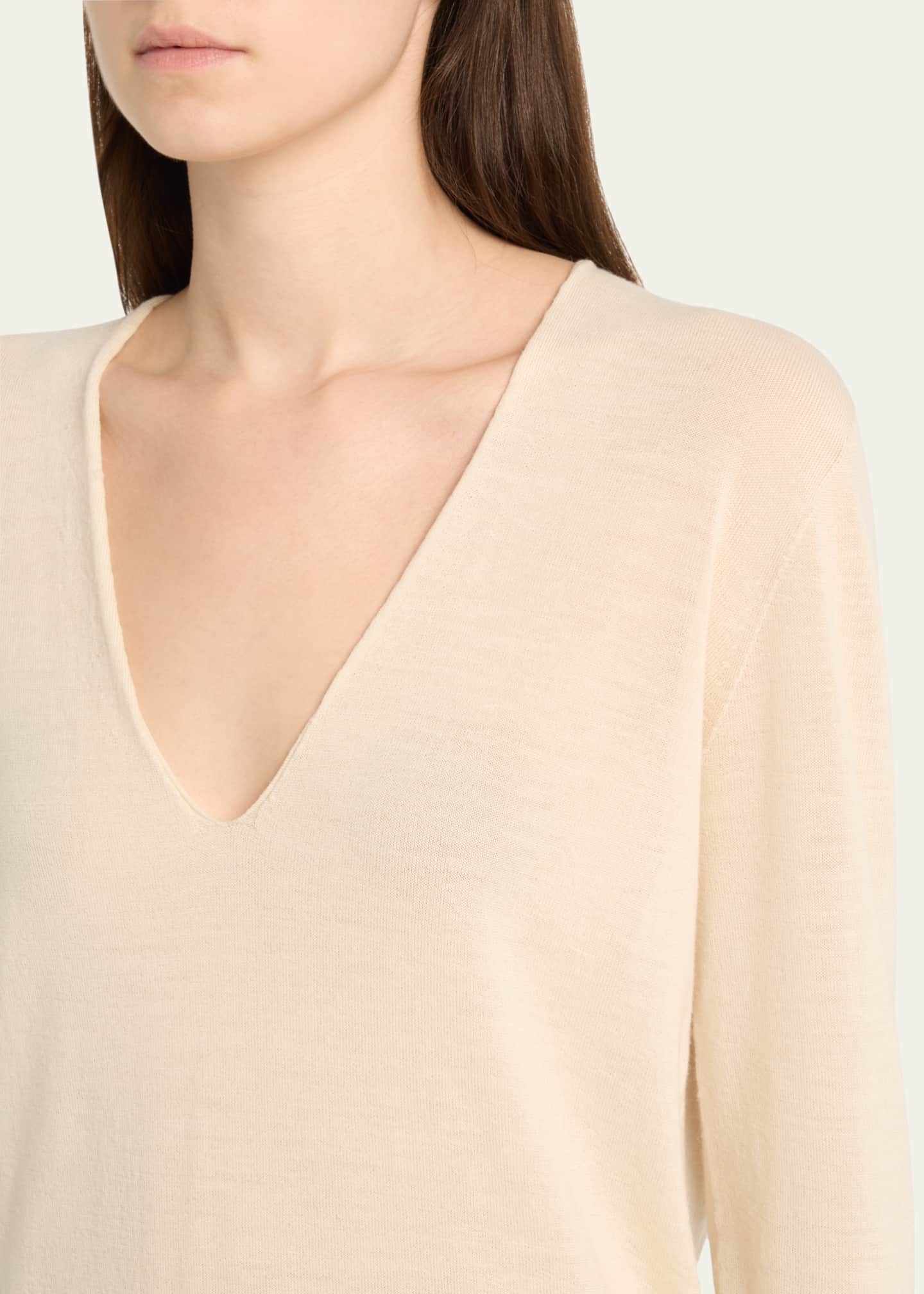 Rick Owens V-Neck Wool Sweater Image 5 of 5