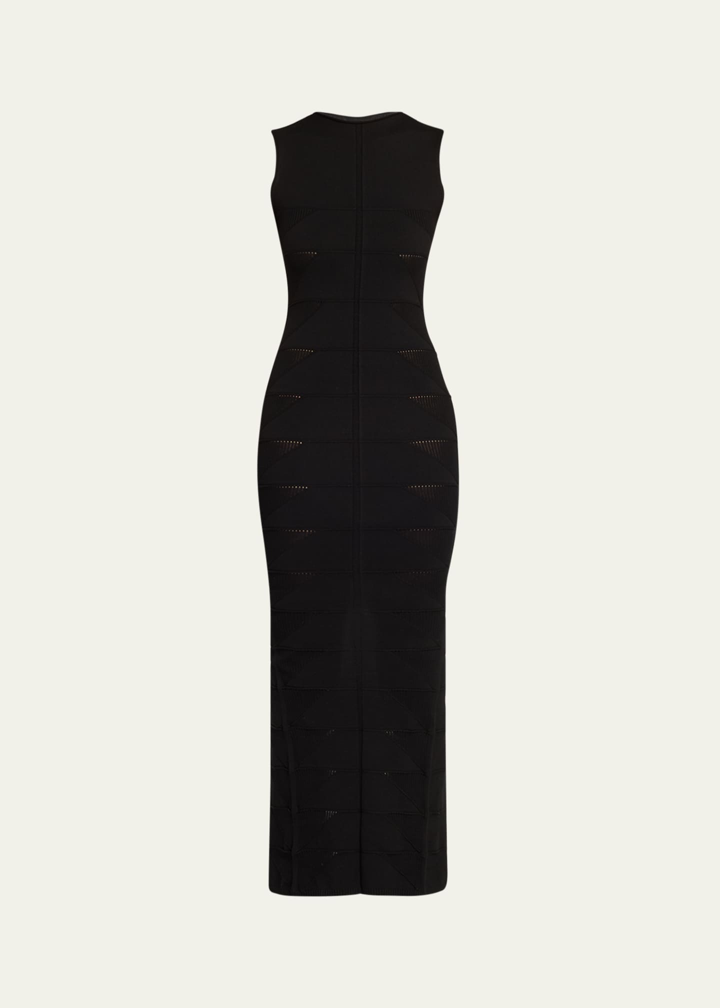 Rick Owens Motivo Geometric Cut Out Knit Tank Dress Image 1 of 5