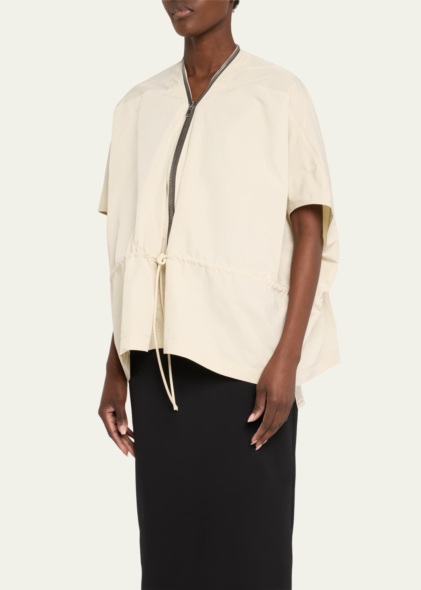 Rick Owens Drawstring Waist Sail Jacket Image 4 of 5