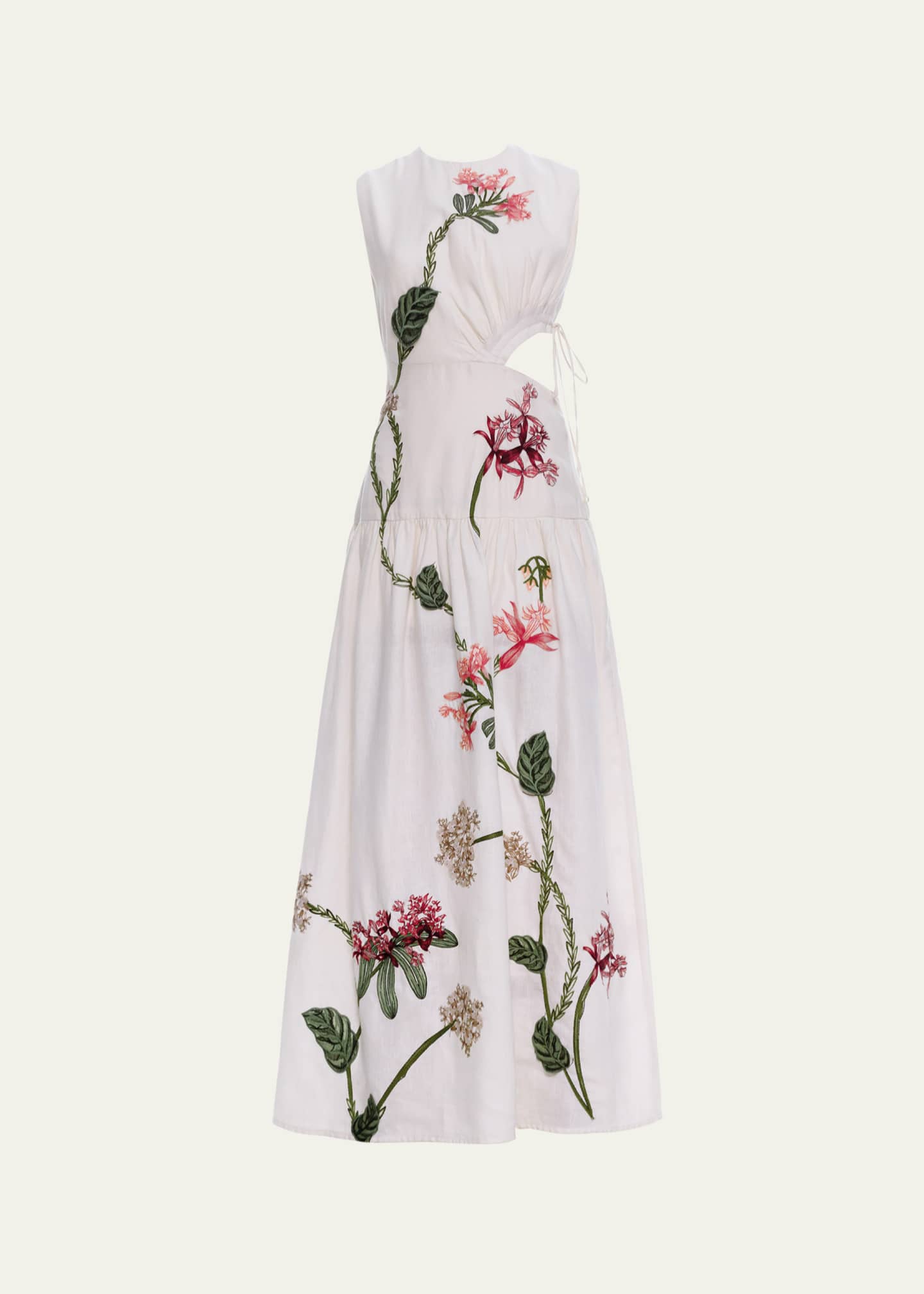 Agua by Agua Bendita Otono Orquidea Cutout Midi Dress Image 1 of 4