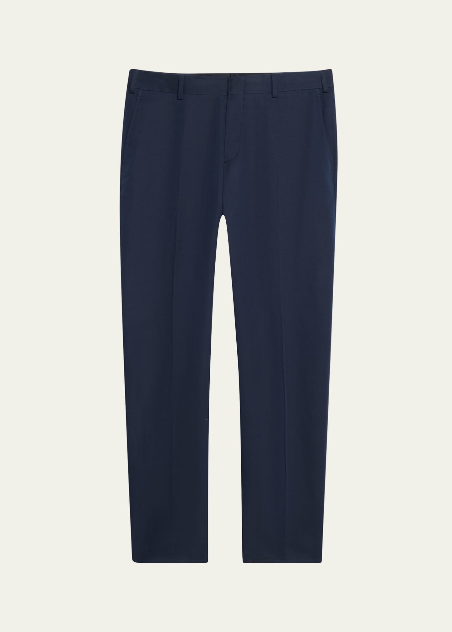 Brioni Men's Cotton and Linen Flat-Front Trousers Image 1 of 5