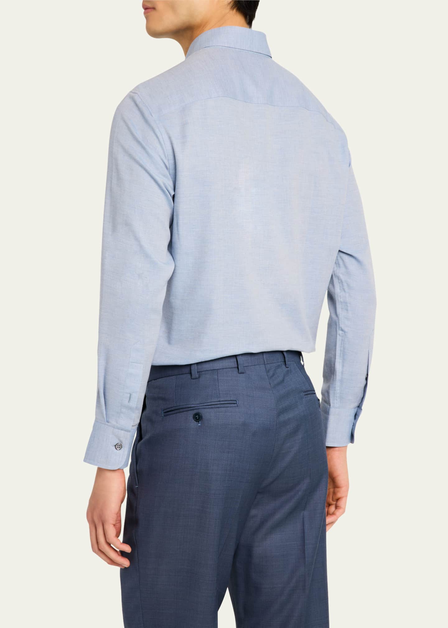 Brioni Men's Cotton and Cashmere Sport Shirt Image 3 of 5