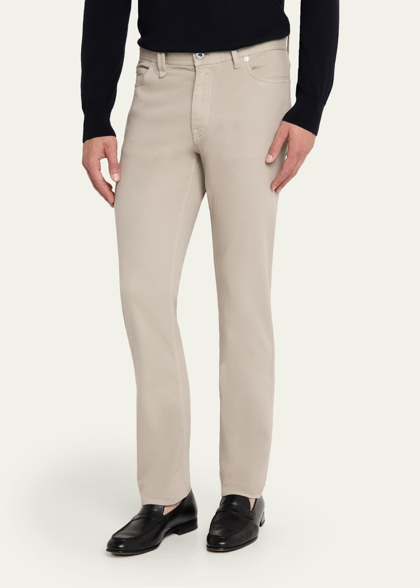 Brioni Men's Cotton Denim Five-Pocket Pants Image 4 of 5
