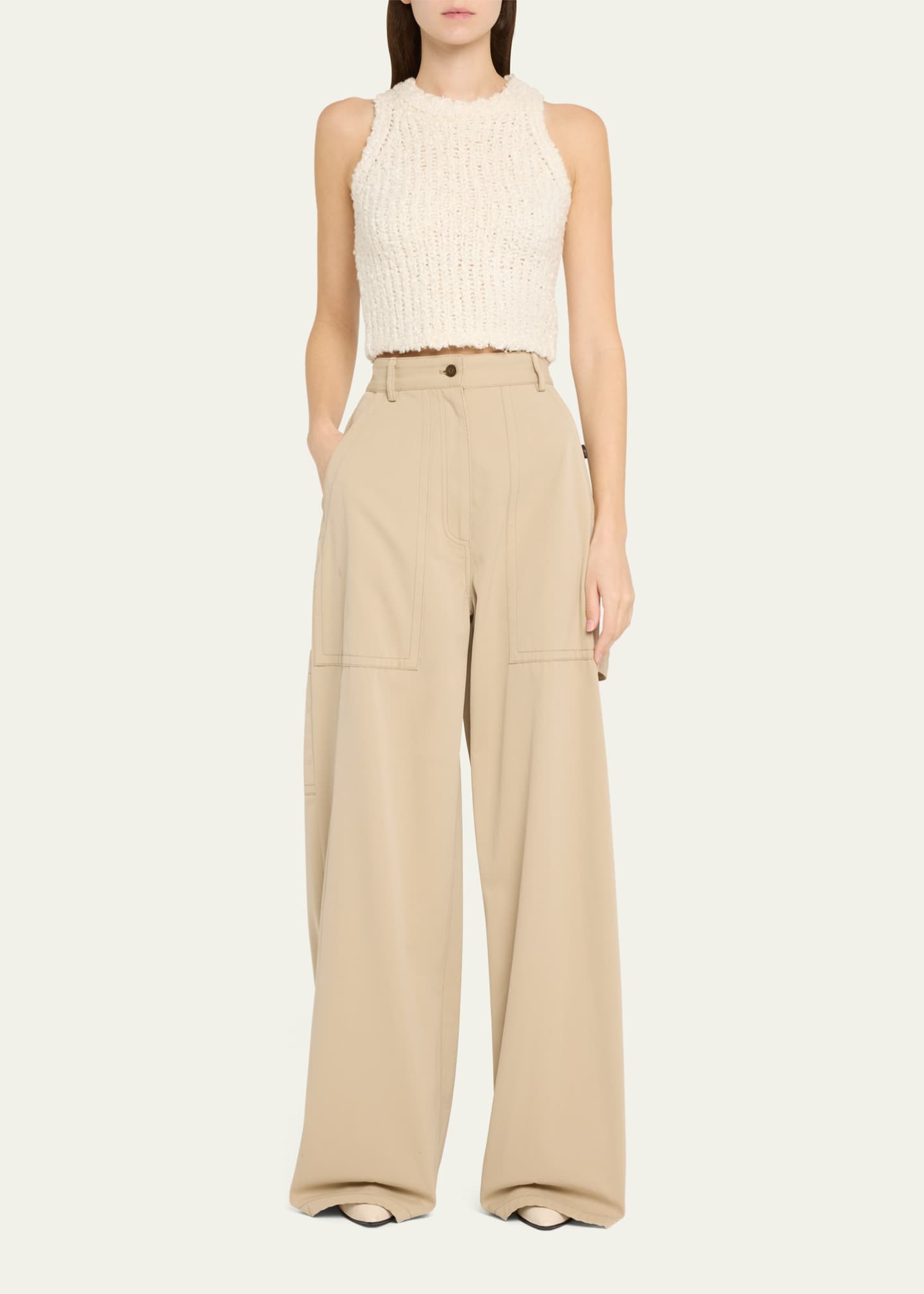 Adam Lippes Liana Mulberry Silk Top Image 2 of 5