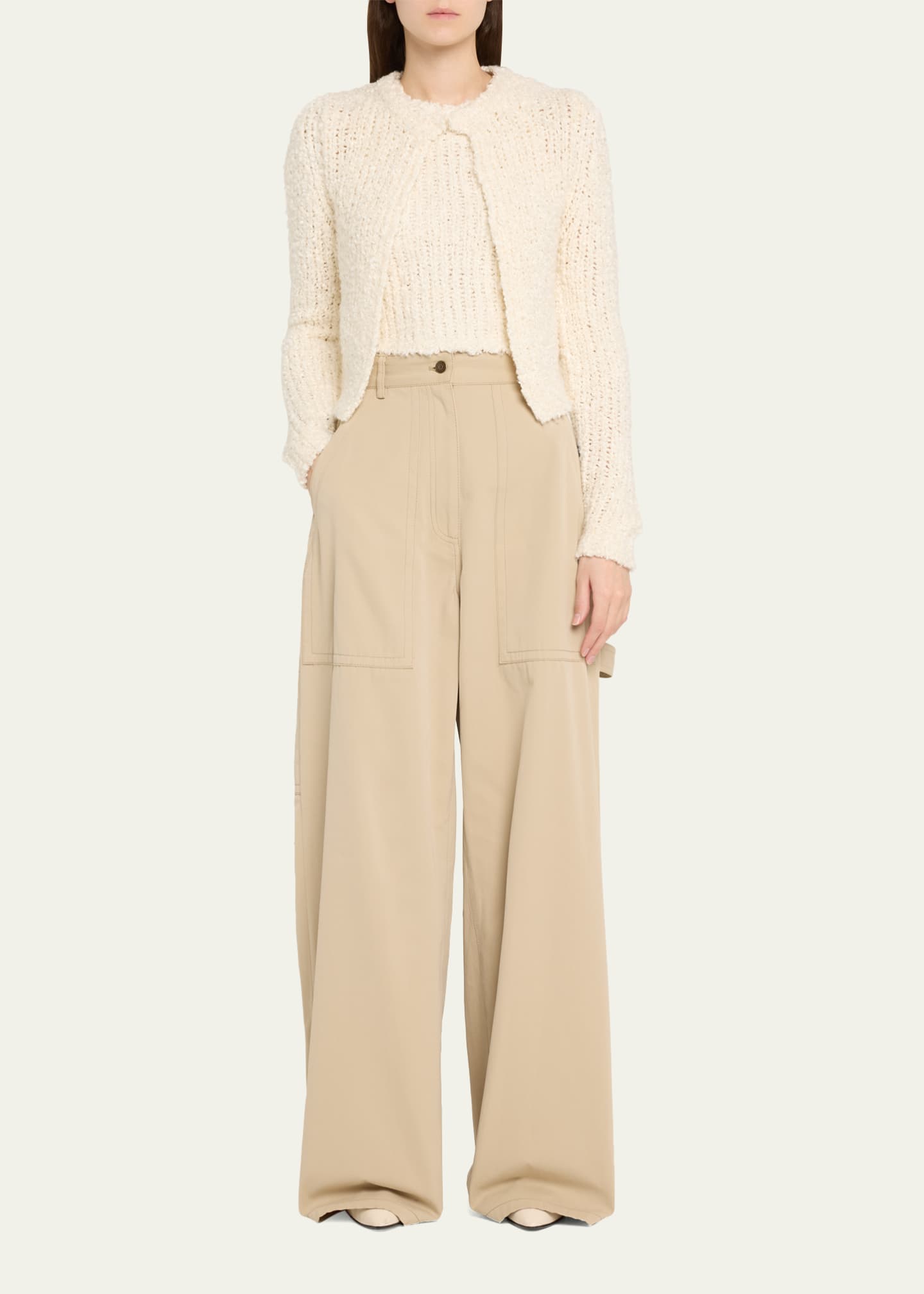 Adam Lippes Alice Mulberry Silk Cardigan Image 2 of 5