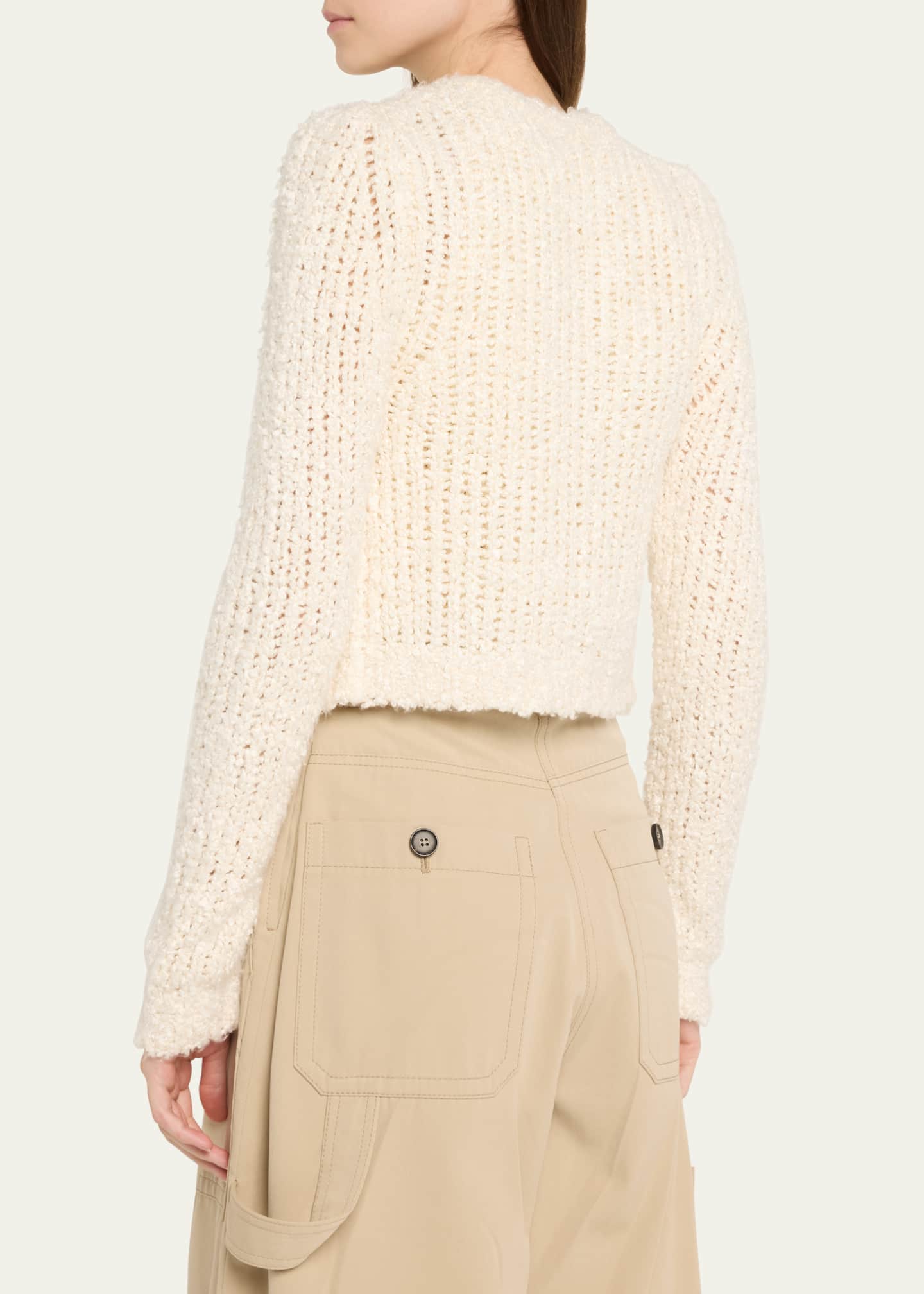 Adam Lippes Alice Mulberry Silk Cardigan Image 3 of 5