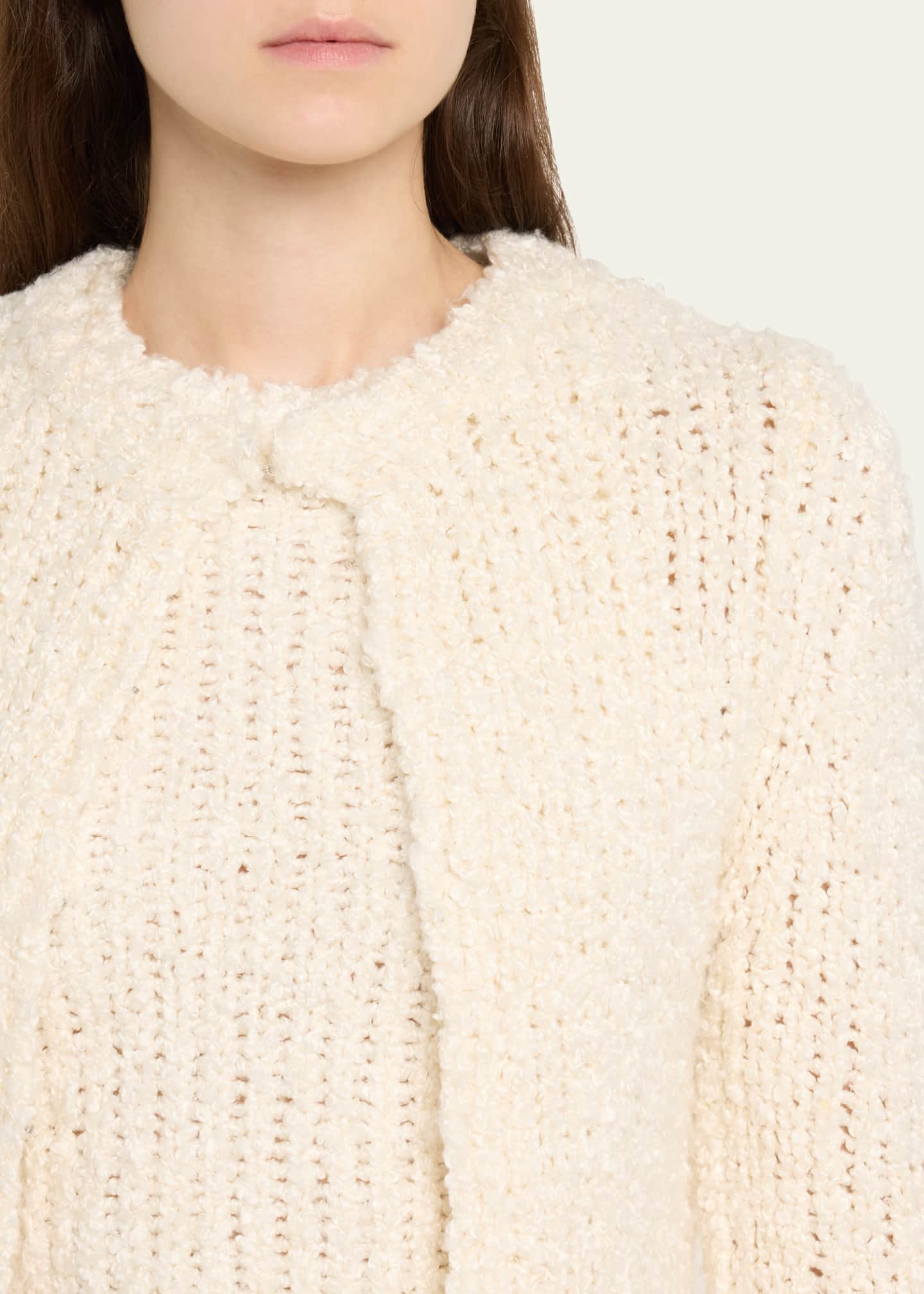 Adam Lippes Alice Mulberry Silk Cardigan Image 5 of 5