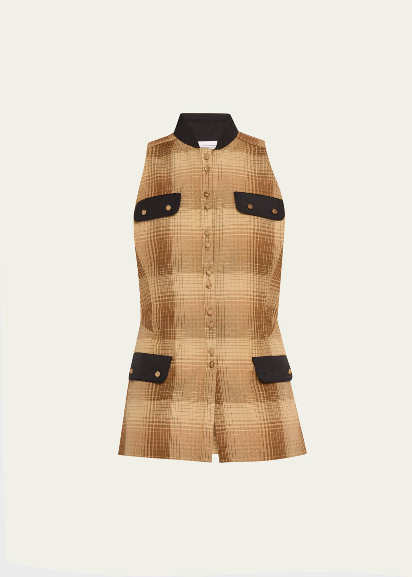 Rosie Assoulin Plaid Emotionally Vested Vest Image 1 of 5