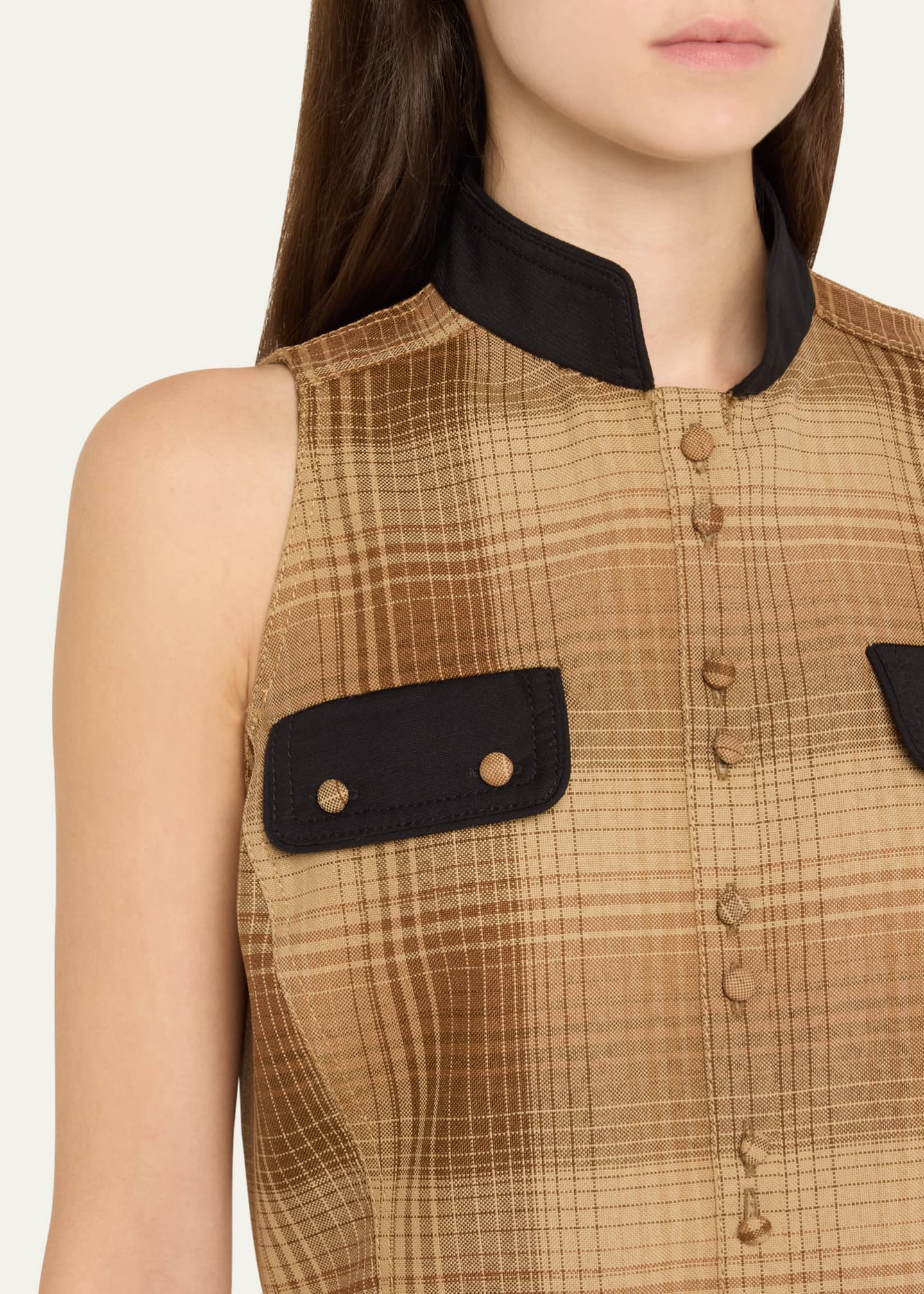 Rosie Assoulin Plaid Emotionally Vested Vest Image 5 of 5