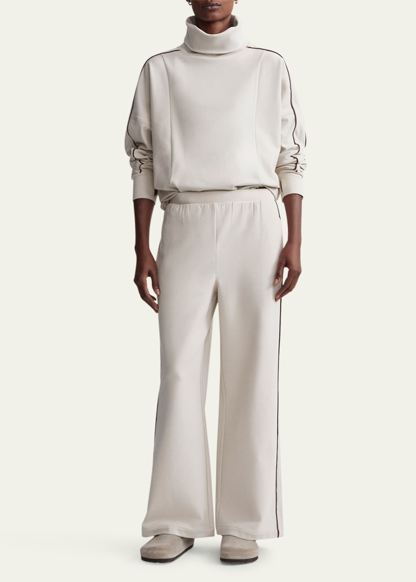 Varley Brushed Rib Wide-Leg Pants Image 2 of 5