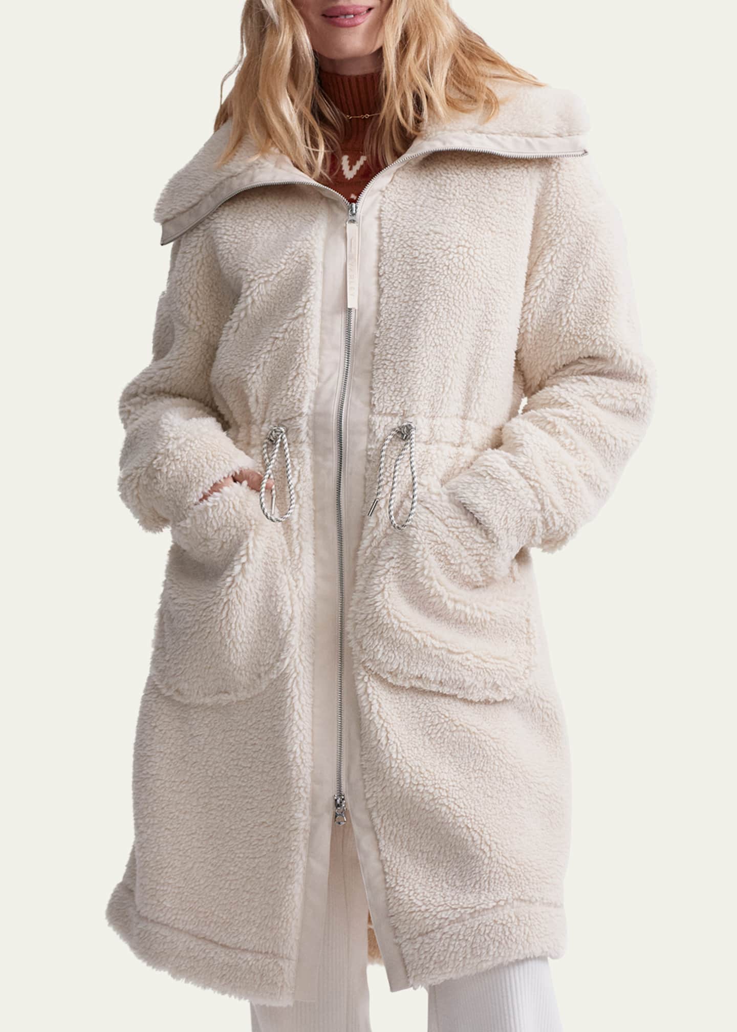Varley Logan Sherpa Coat - Bergdorf Goodman