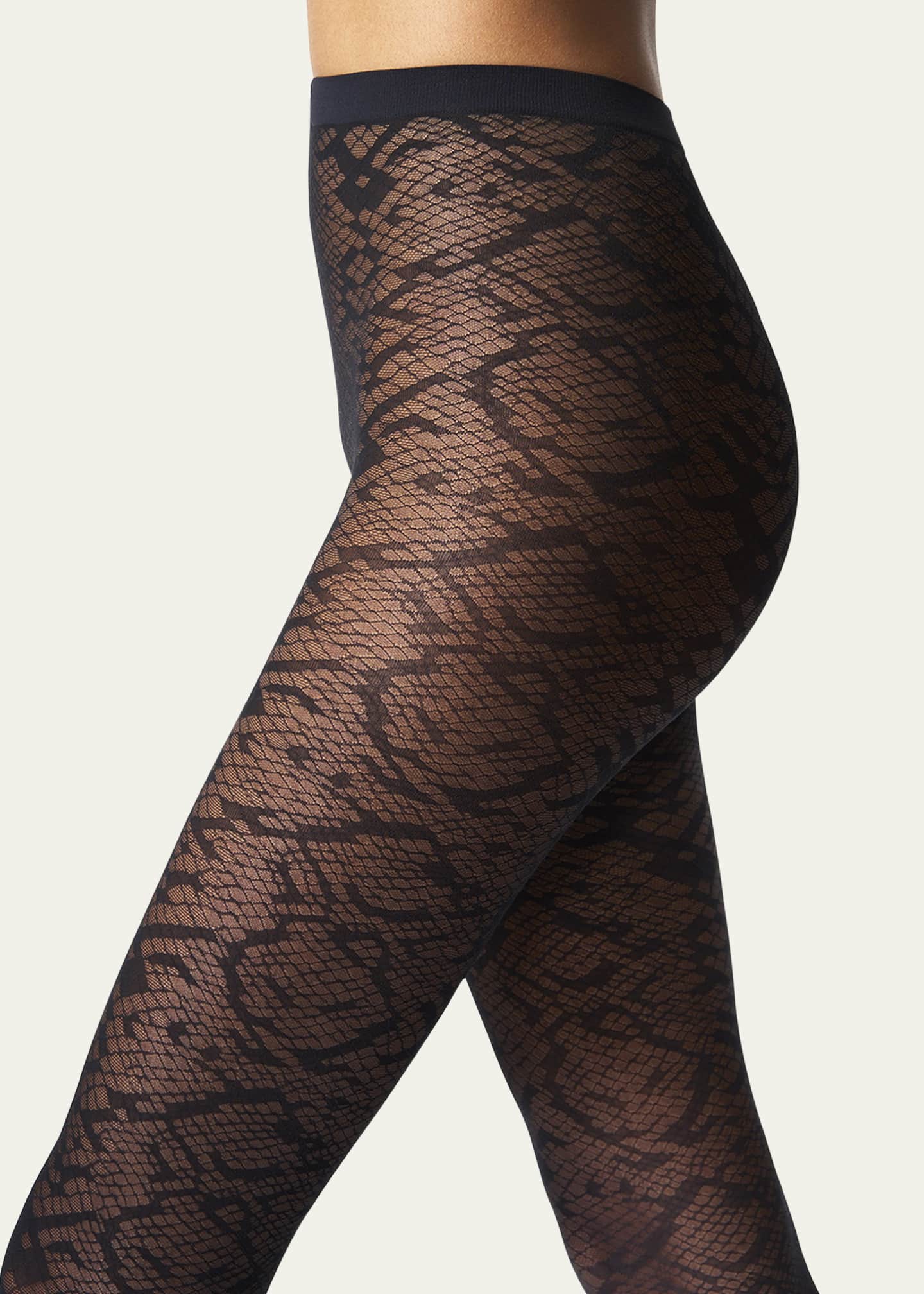 Wolford Snakeskin Jacquard Tights, 30 Denier Image 2 of 2
