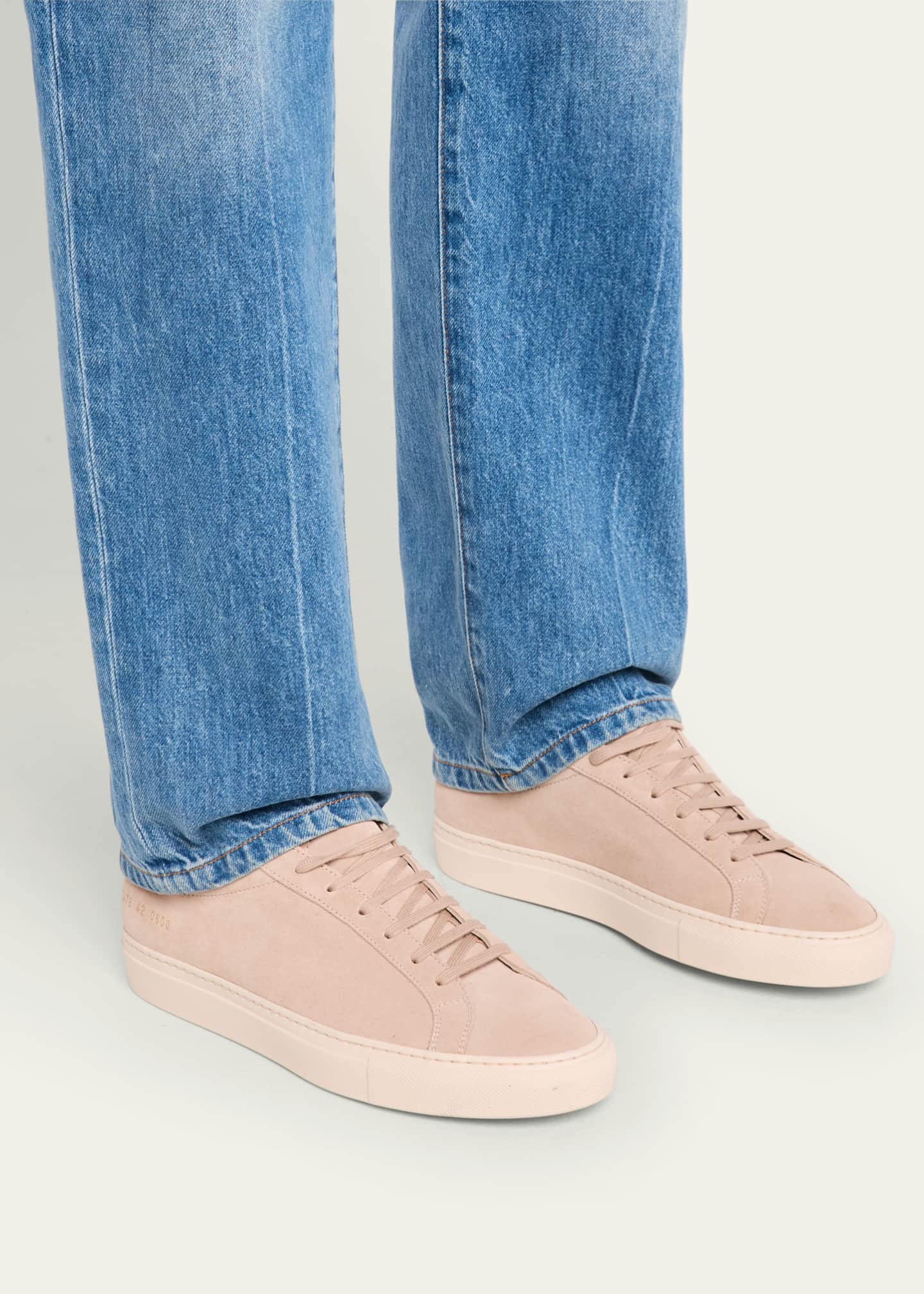 Common Projects Men's Achilles Suede Low-Top Sneakers Image 2 of 6
