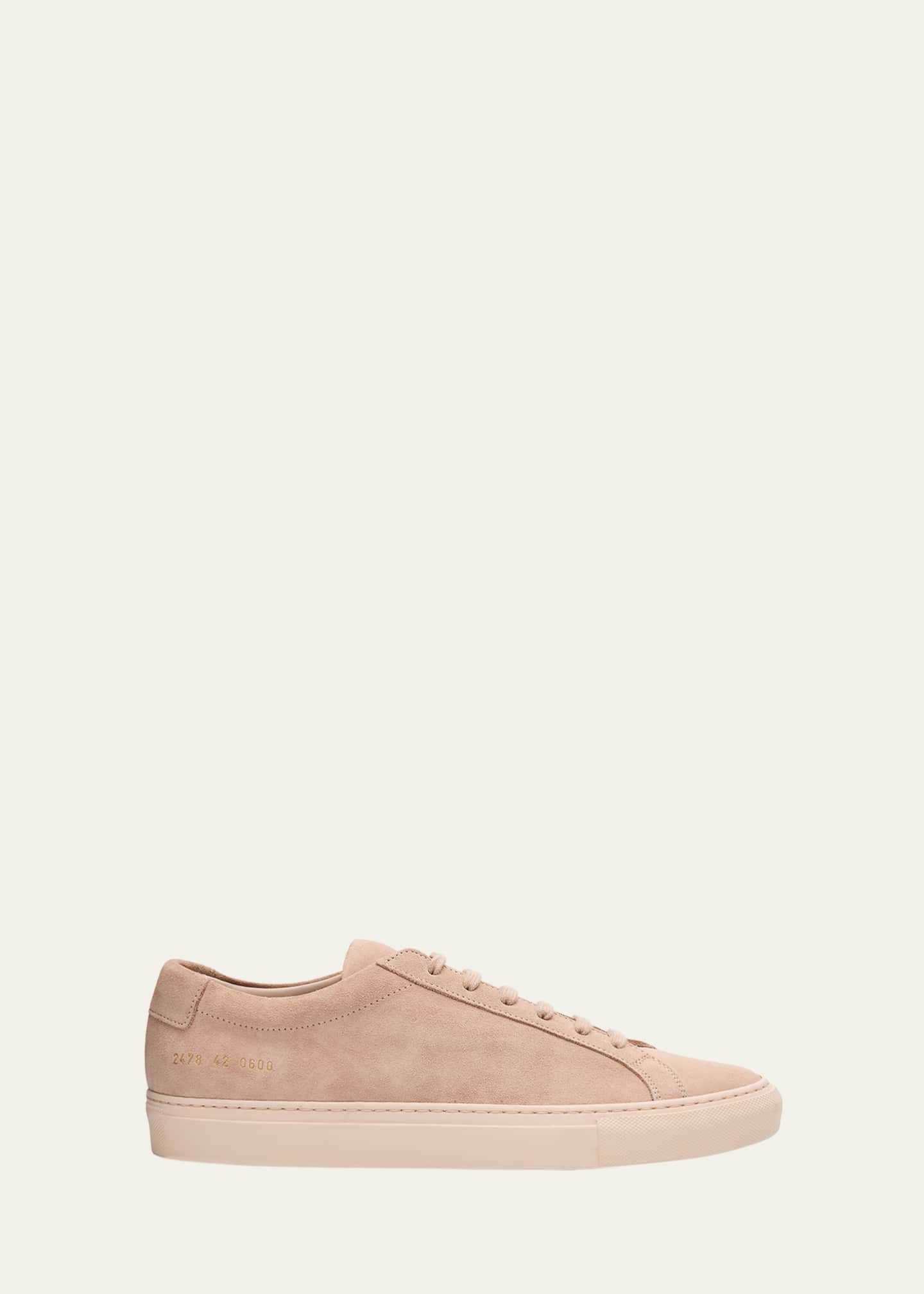 Common Projects Men's Achilles Suede Low-Top Sneakers Image 1 of 6