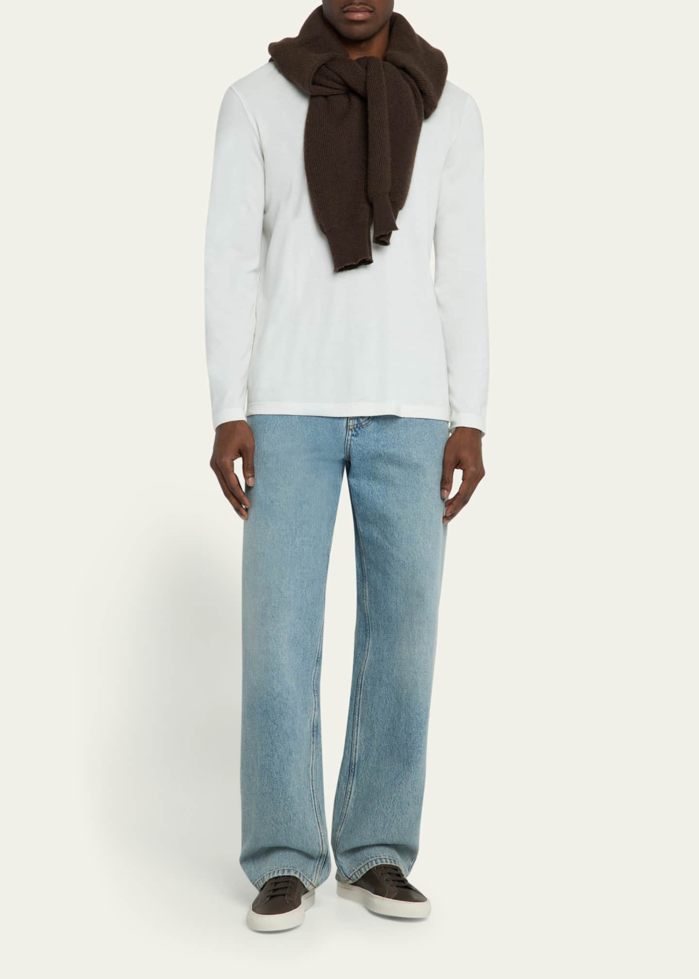 Common Projects Men's Achilles Summer Soft Leather Low-Top Sneakers Image 3 of 6
