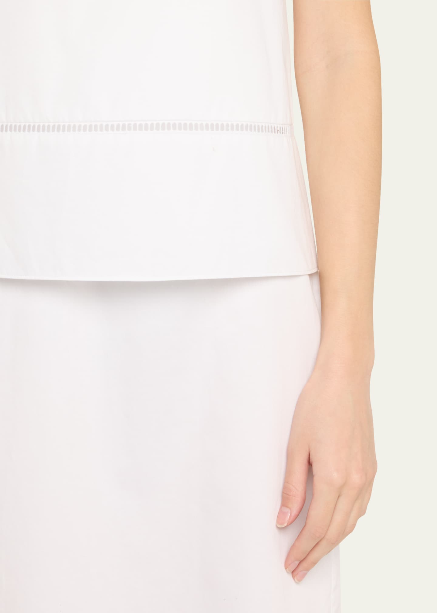 Adam Lippes Tenney Layered Poplin Midi Dress Image 5 of 5