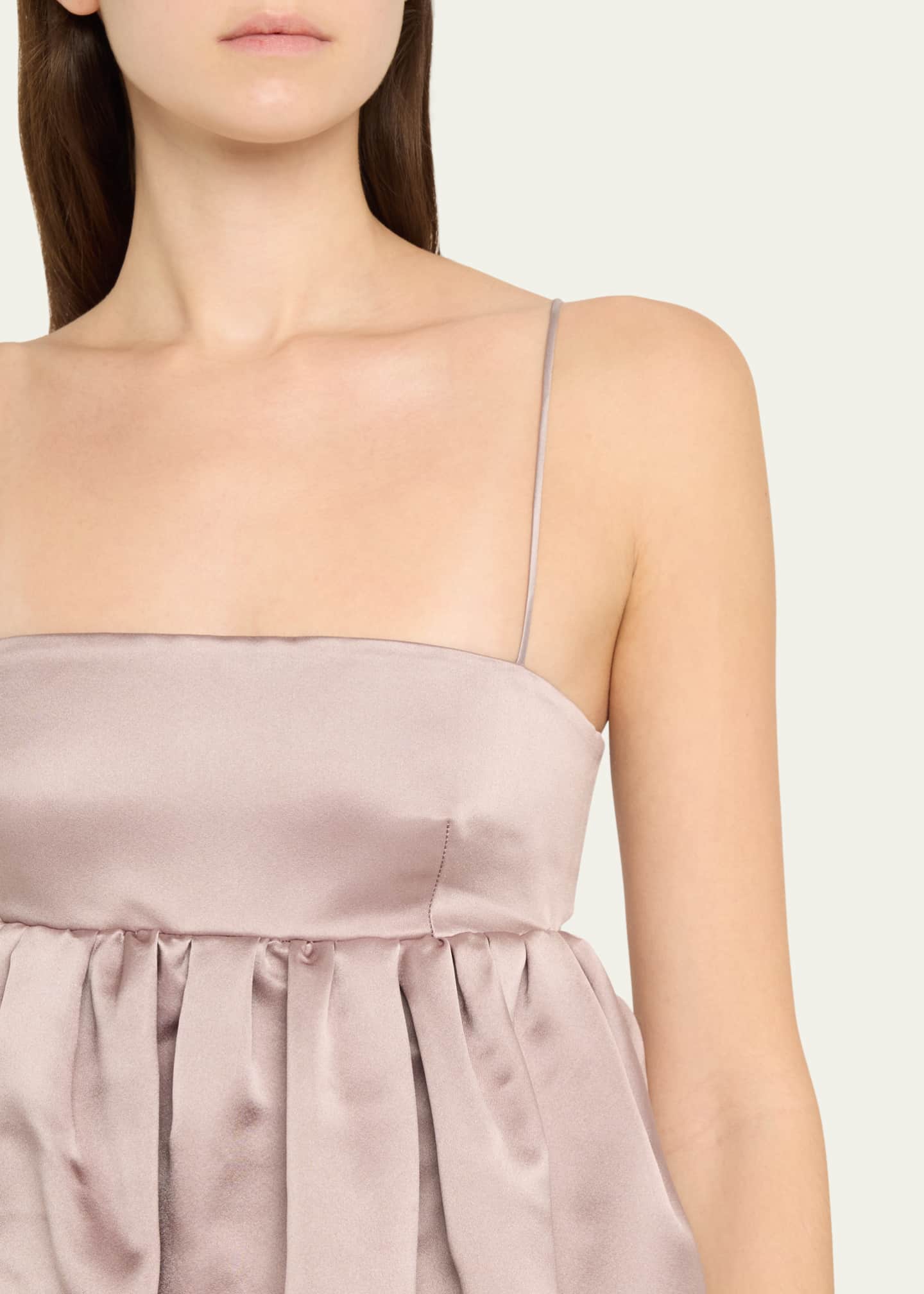 Adam Lippes Liet Open-Back Duchess Satin Dress Image 5 of 5