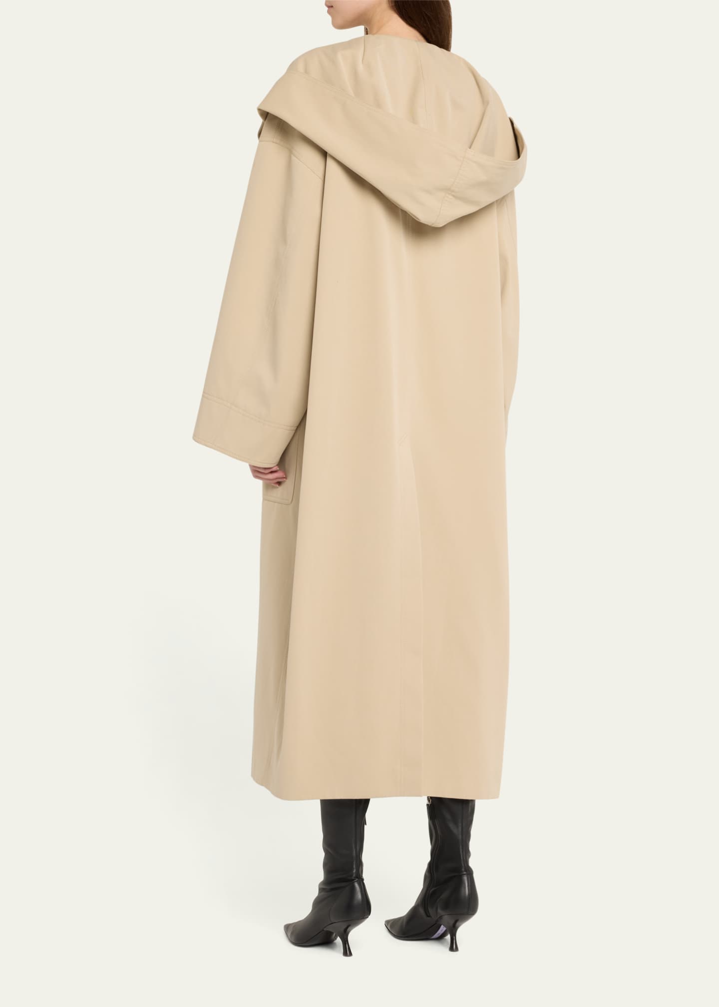 Adam Lippes Gesse Oversized Cotton Twill Coat Image 3 of 5